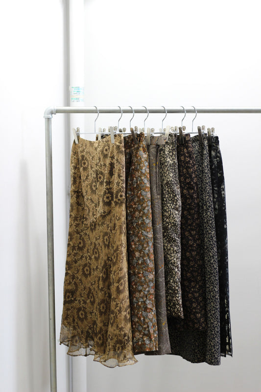 Vintage Small Floral Skirt x7点