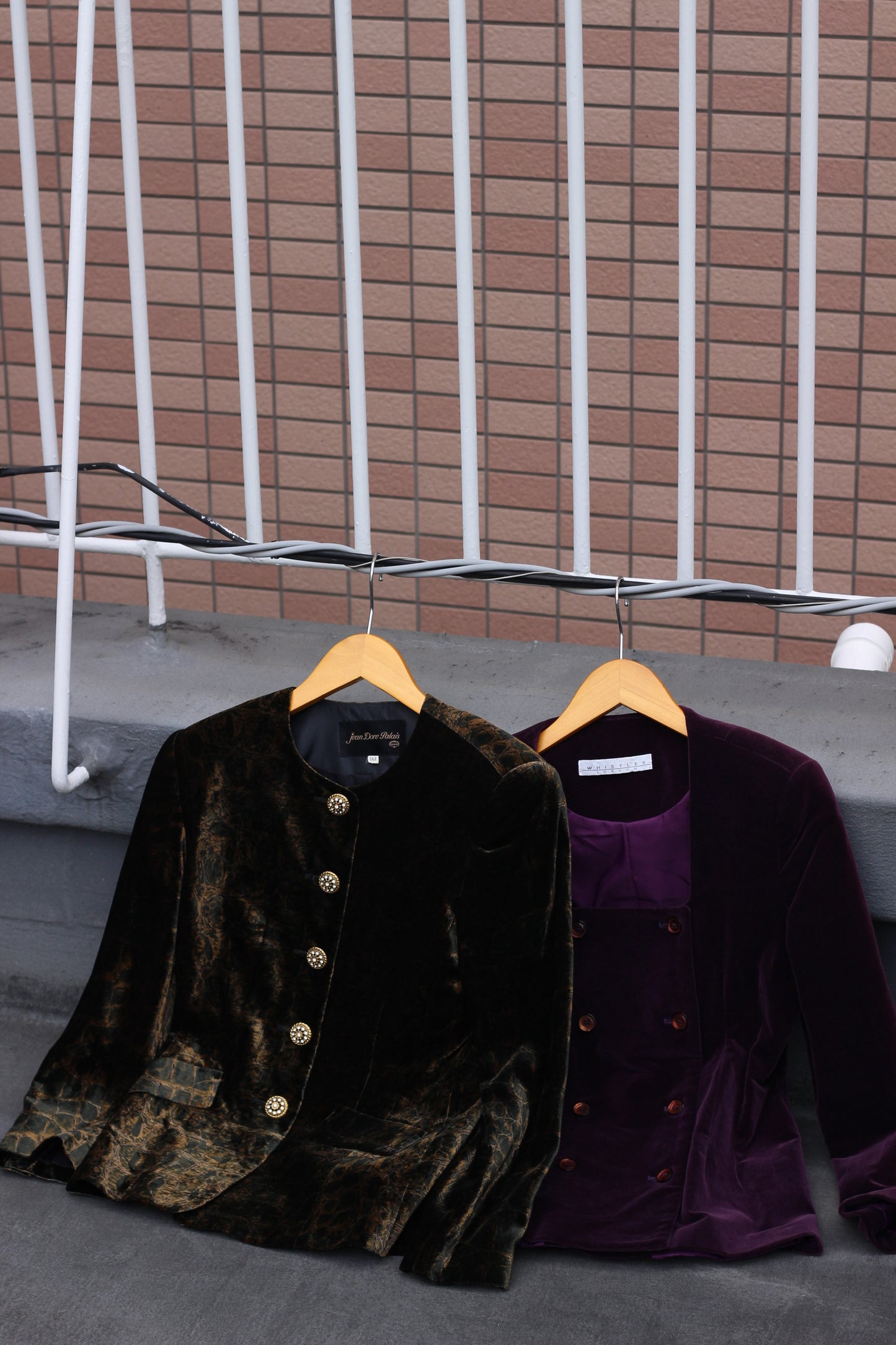Japan vintage ladies velour & suède jacket x3点