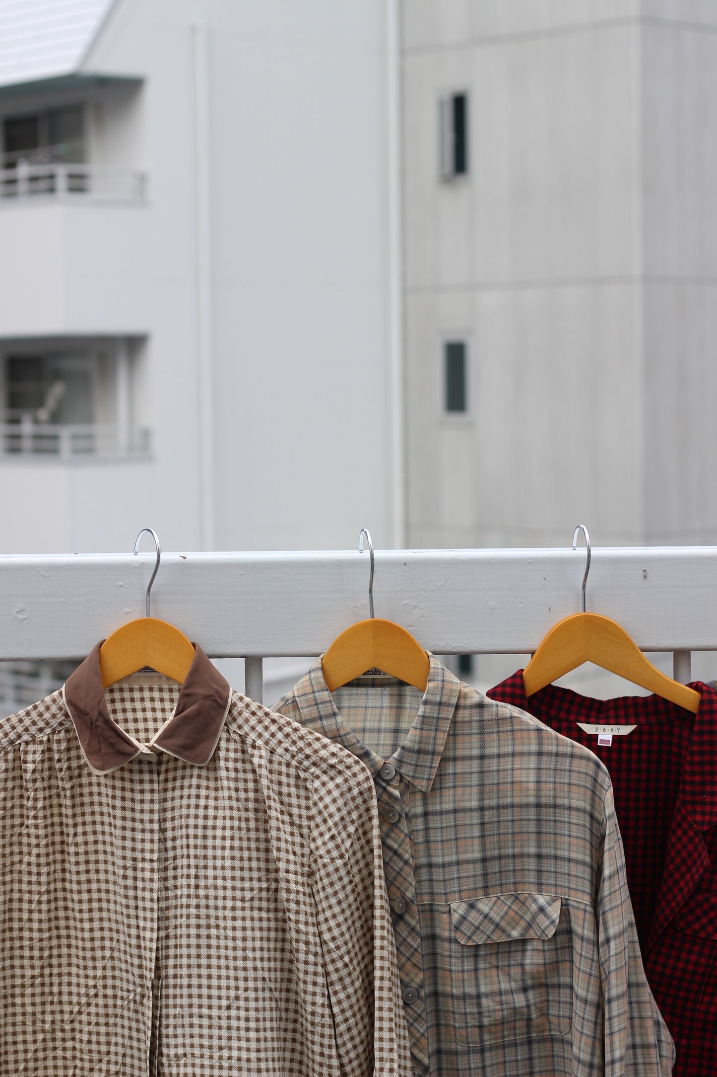 Japan vintage check blouse shirt x5点