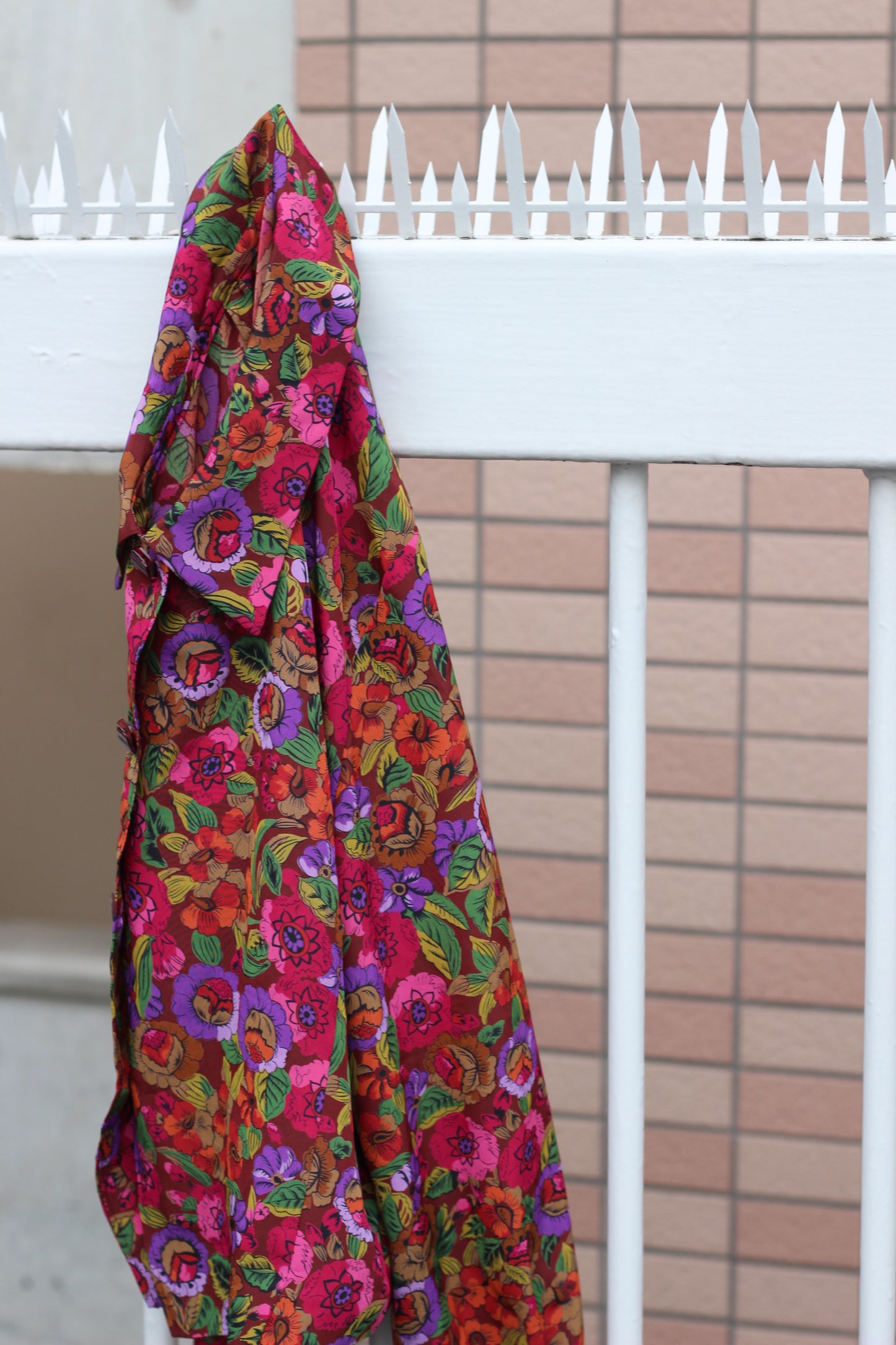 Japan vintage flower blouse shirt x2点