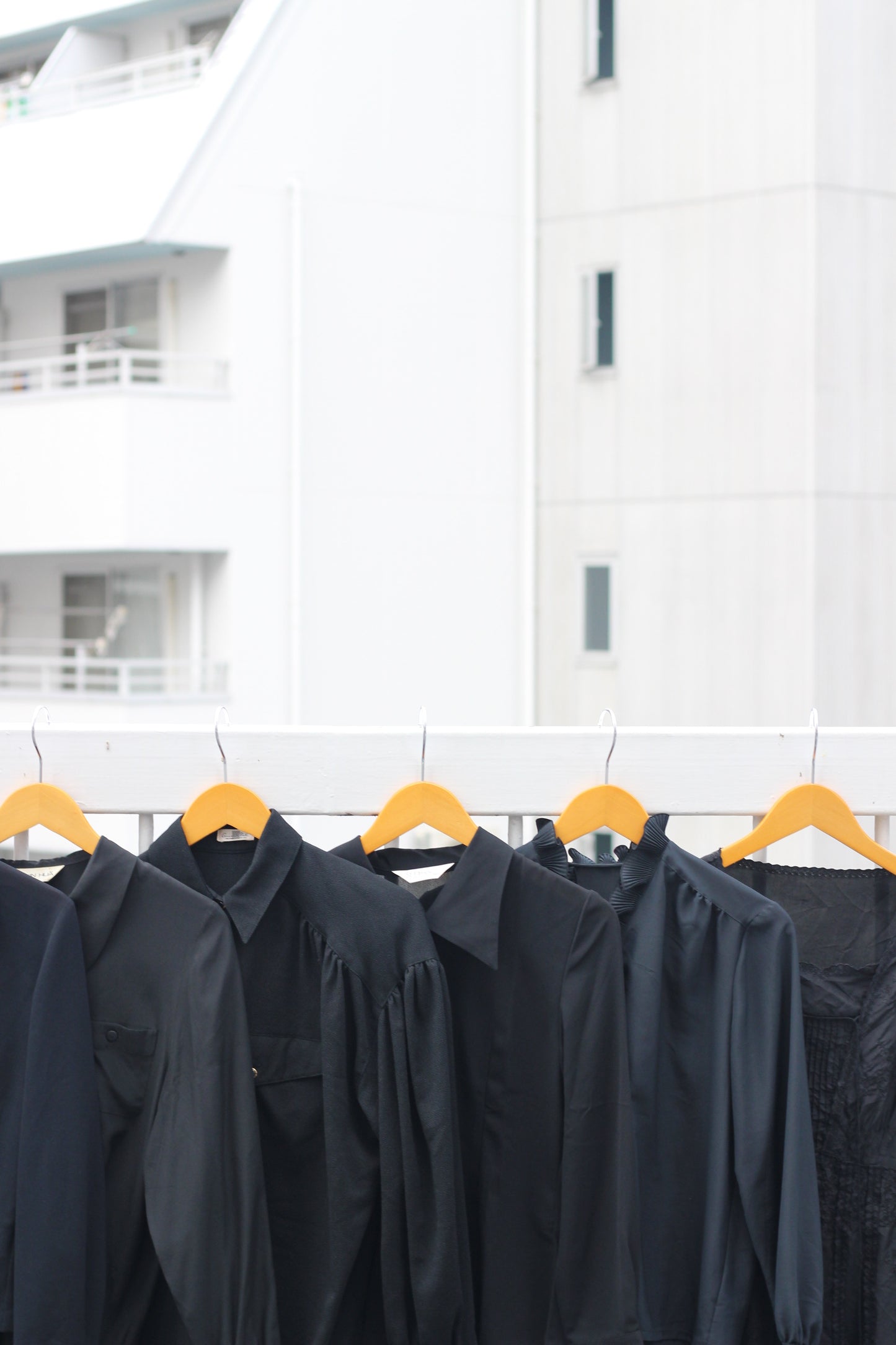 Japan vintage Black blouse shirt x8点