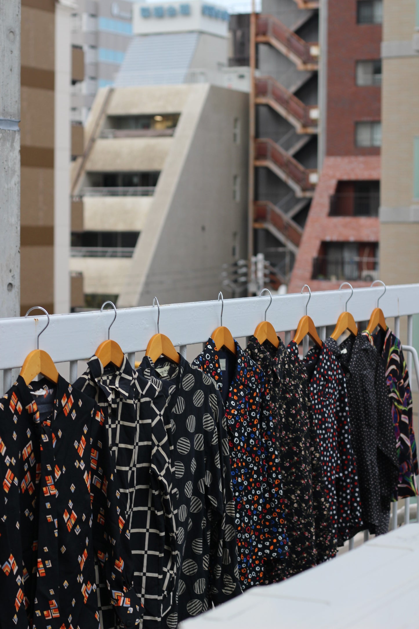 Japan vintage Black pattern blouse shirt x13点