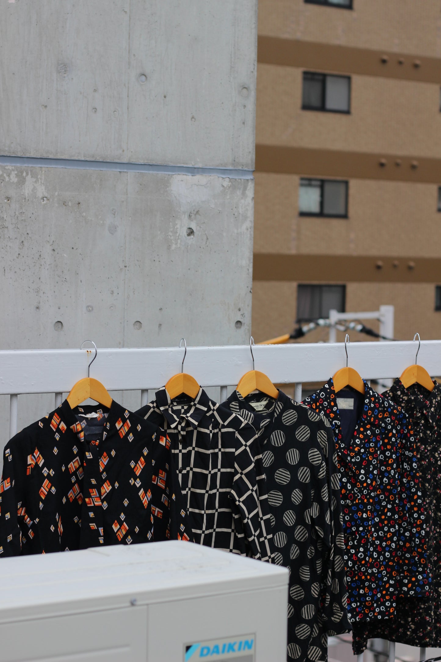 Japan vintage Black pattern blouse shirt x13点