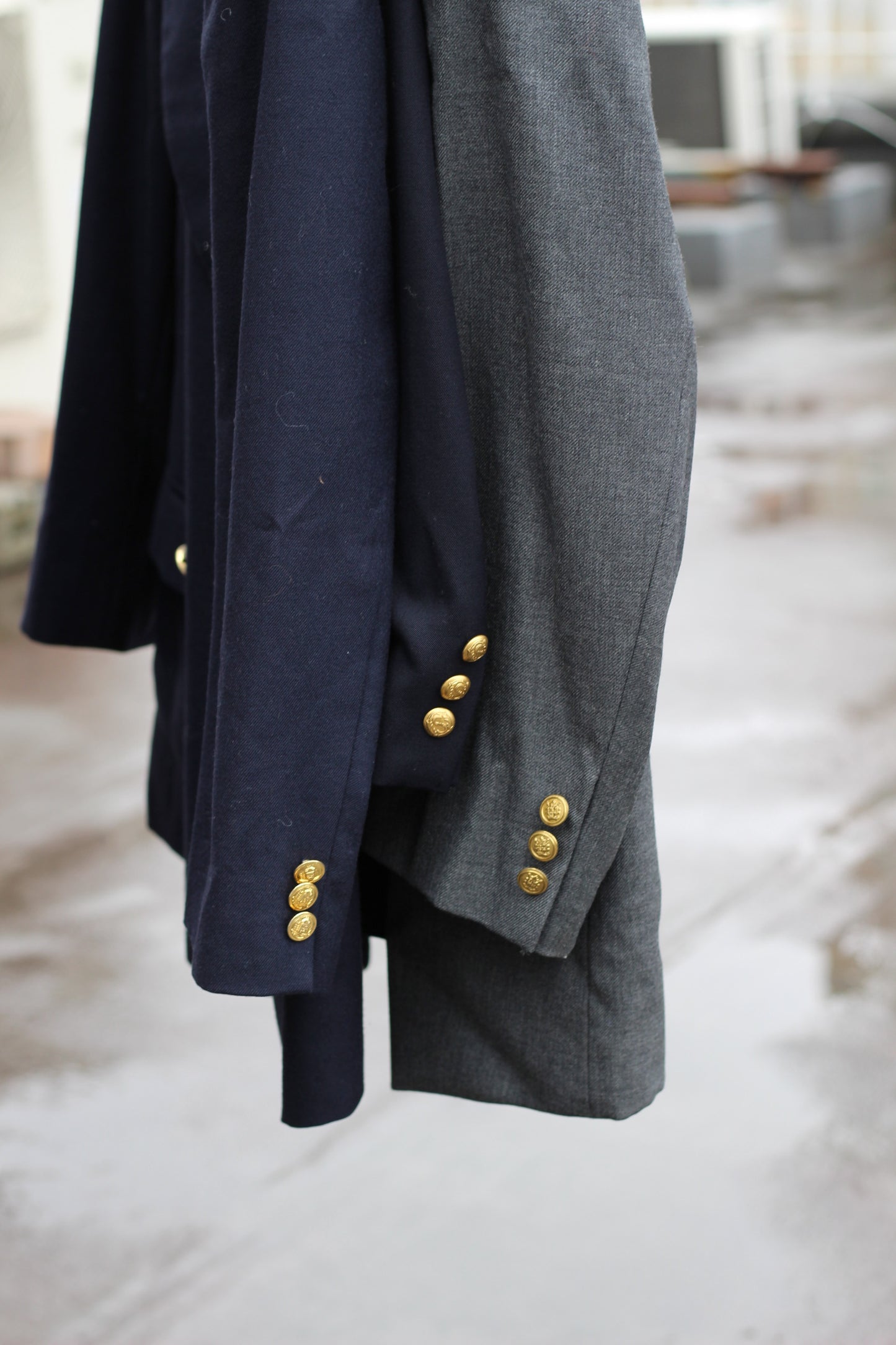 Men's American Traditional Gold Button Tailored Jacket x4点