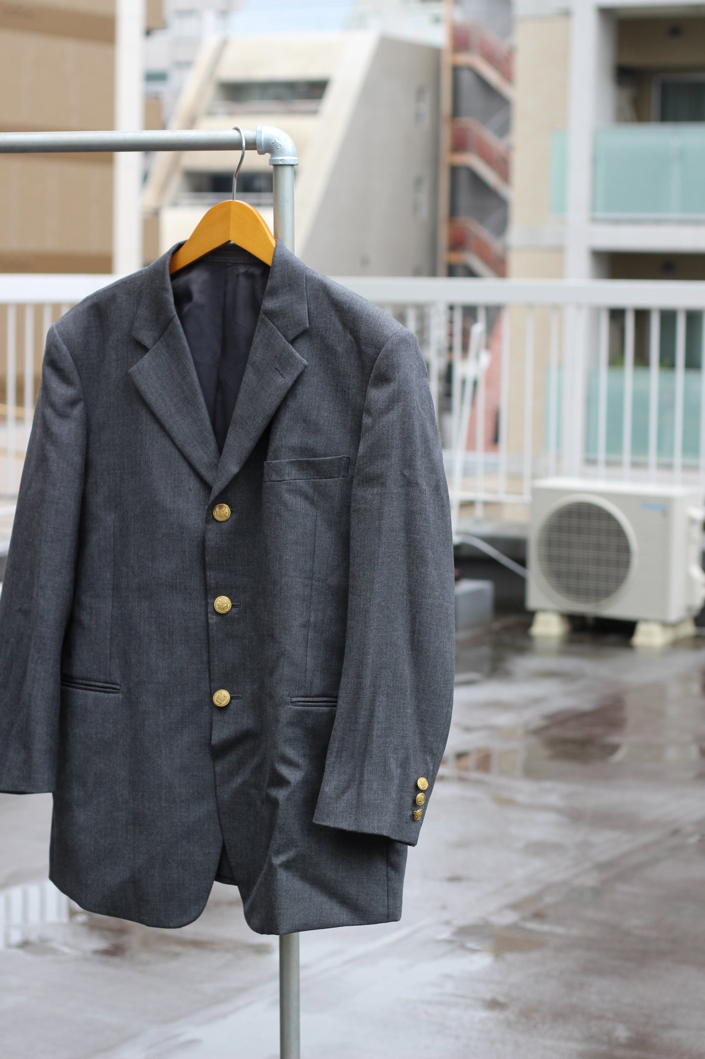 Men's American Traditional Gold Button Tailored Jacket x4点