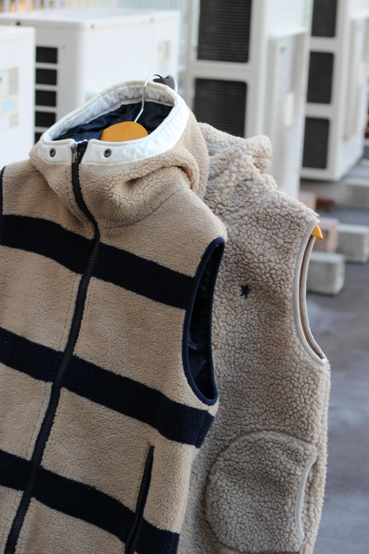Men's Outdoor Brand Boa Fleece Hooded Vest set x2点