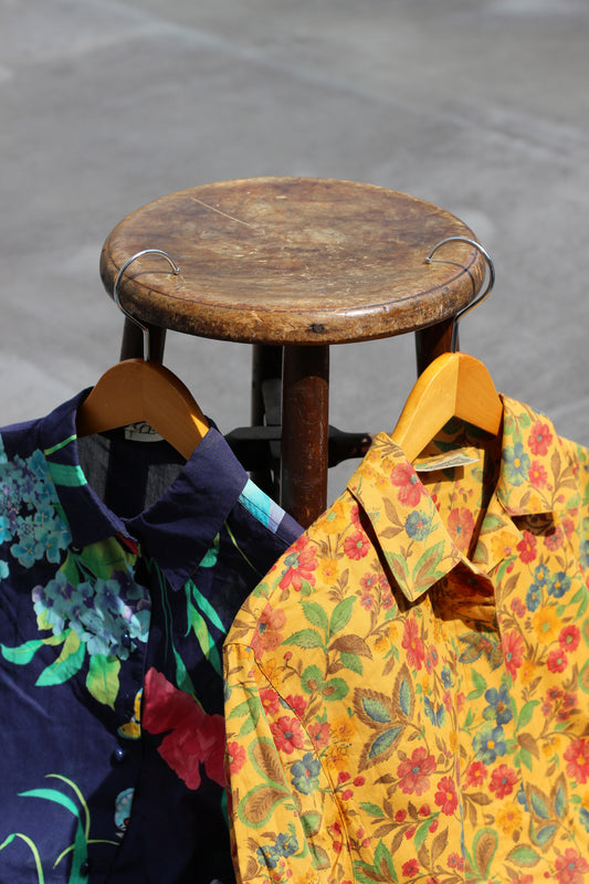Women's Vintage Made In Italy Floral Design Shirt x2点