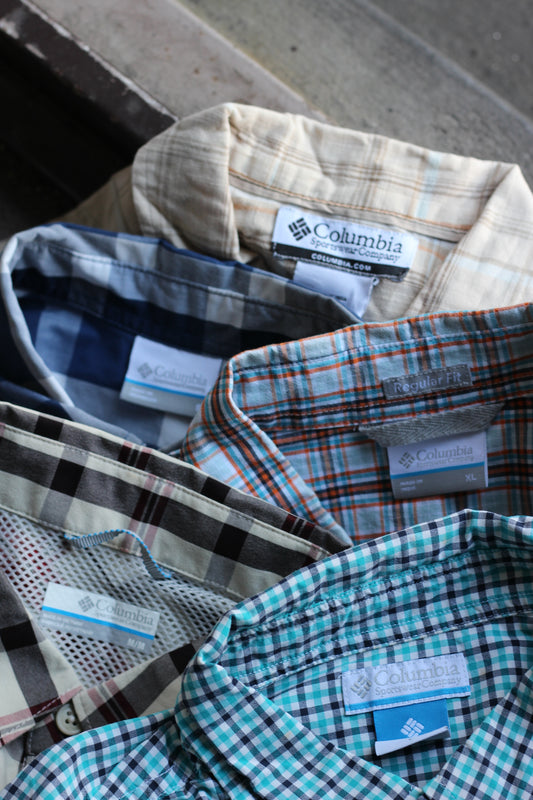 Columbia Check Short Sleeve Shirt x5点