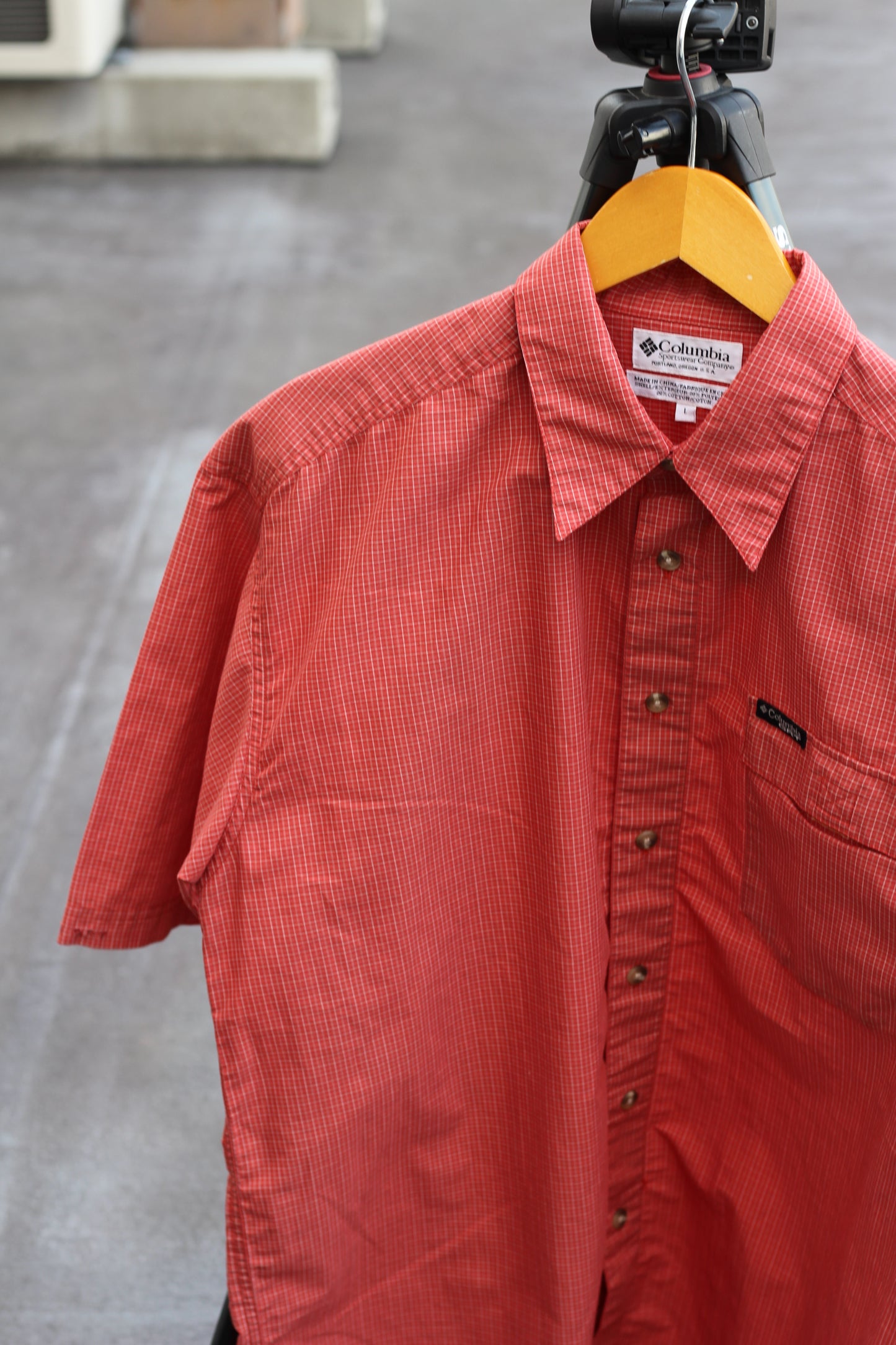90's Columbia Check Short Sleeve Shirt x5点