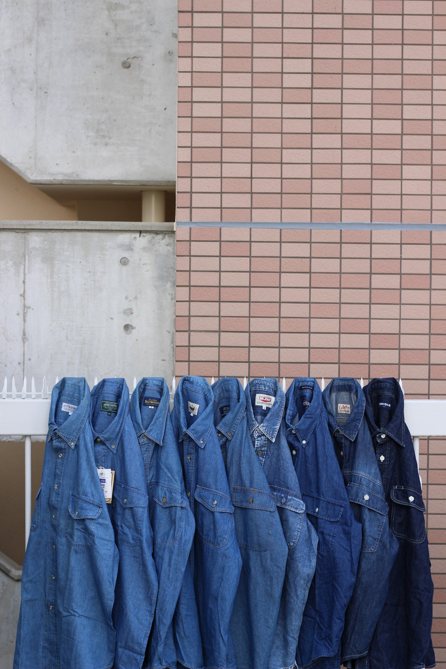 Men's Indigo Denim Shirt x9点