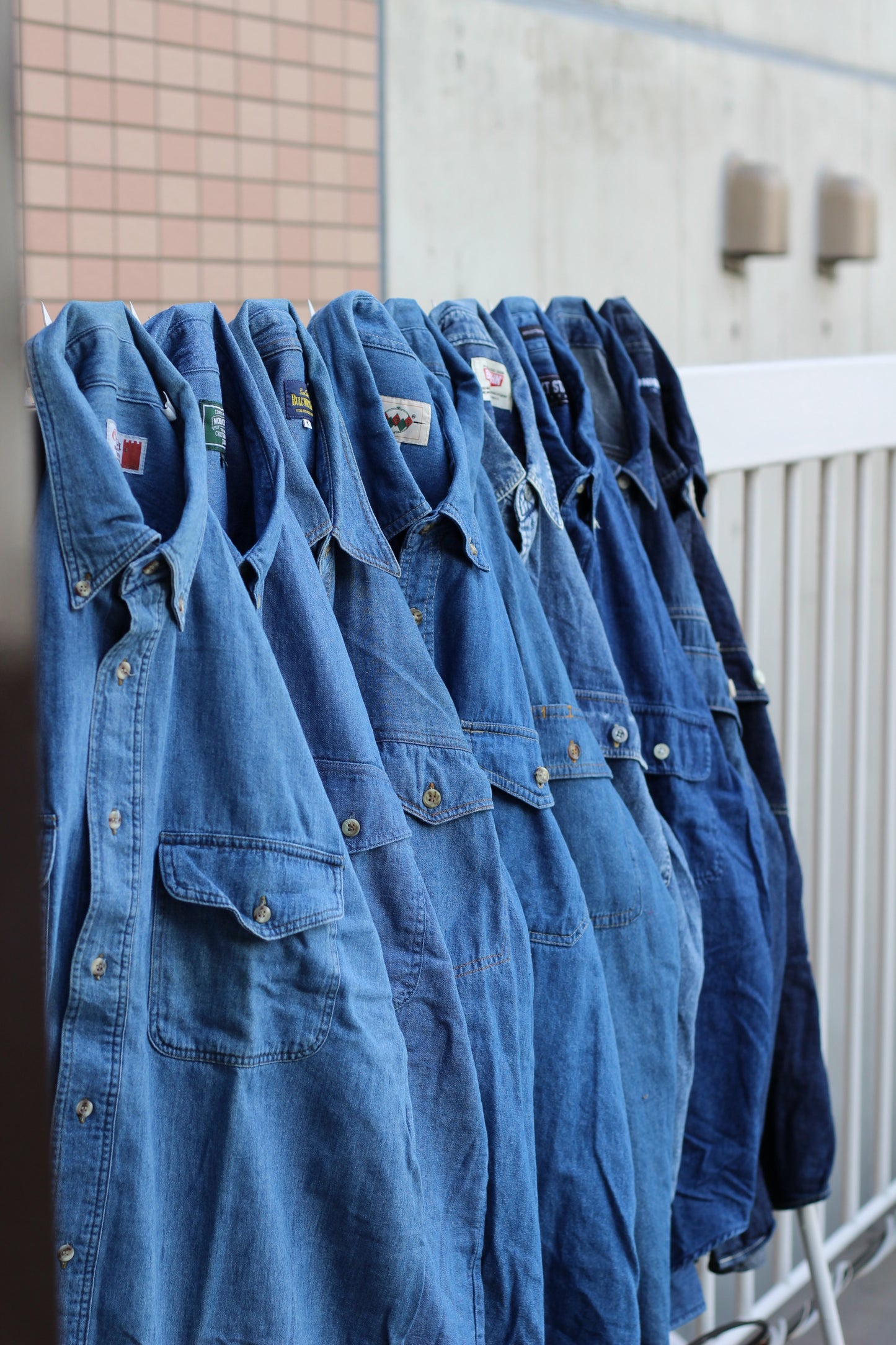 Men's Indigo Denim Shirt x9点