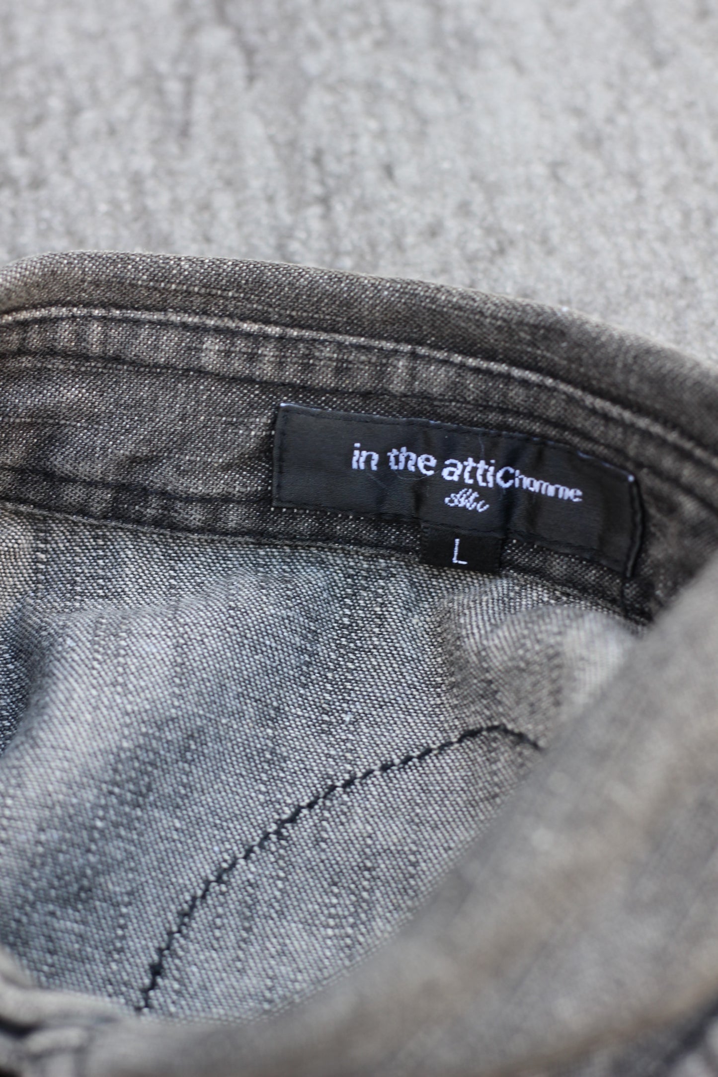 Men's Black Denim Shirt x5点