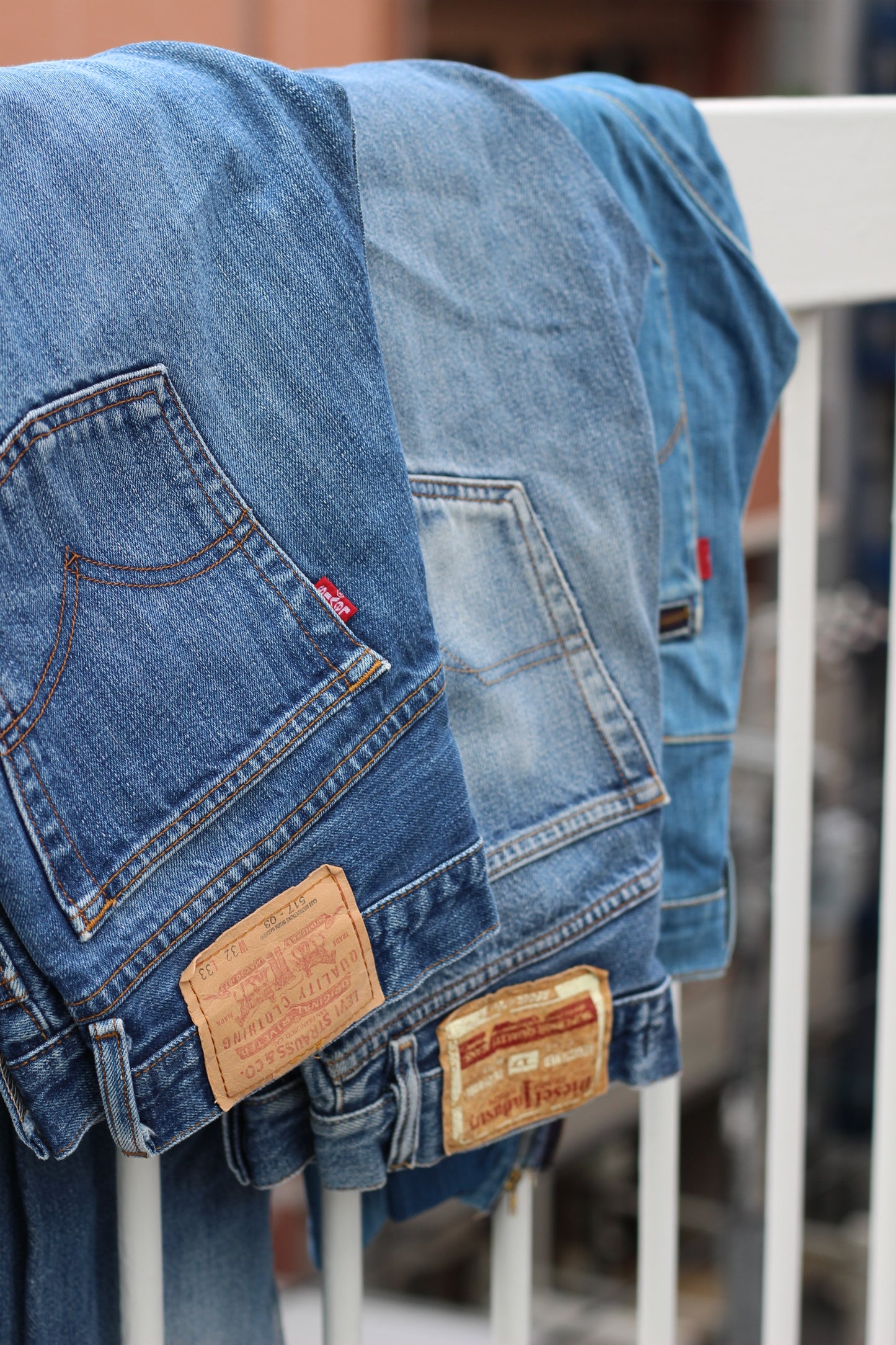 Y2K Levi's & Disel denim pants x3点