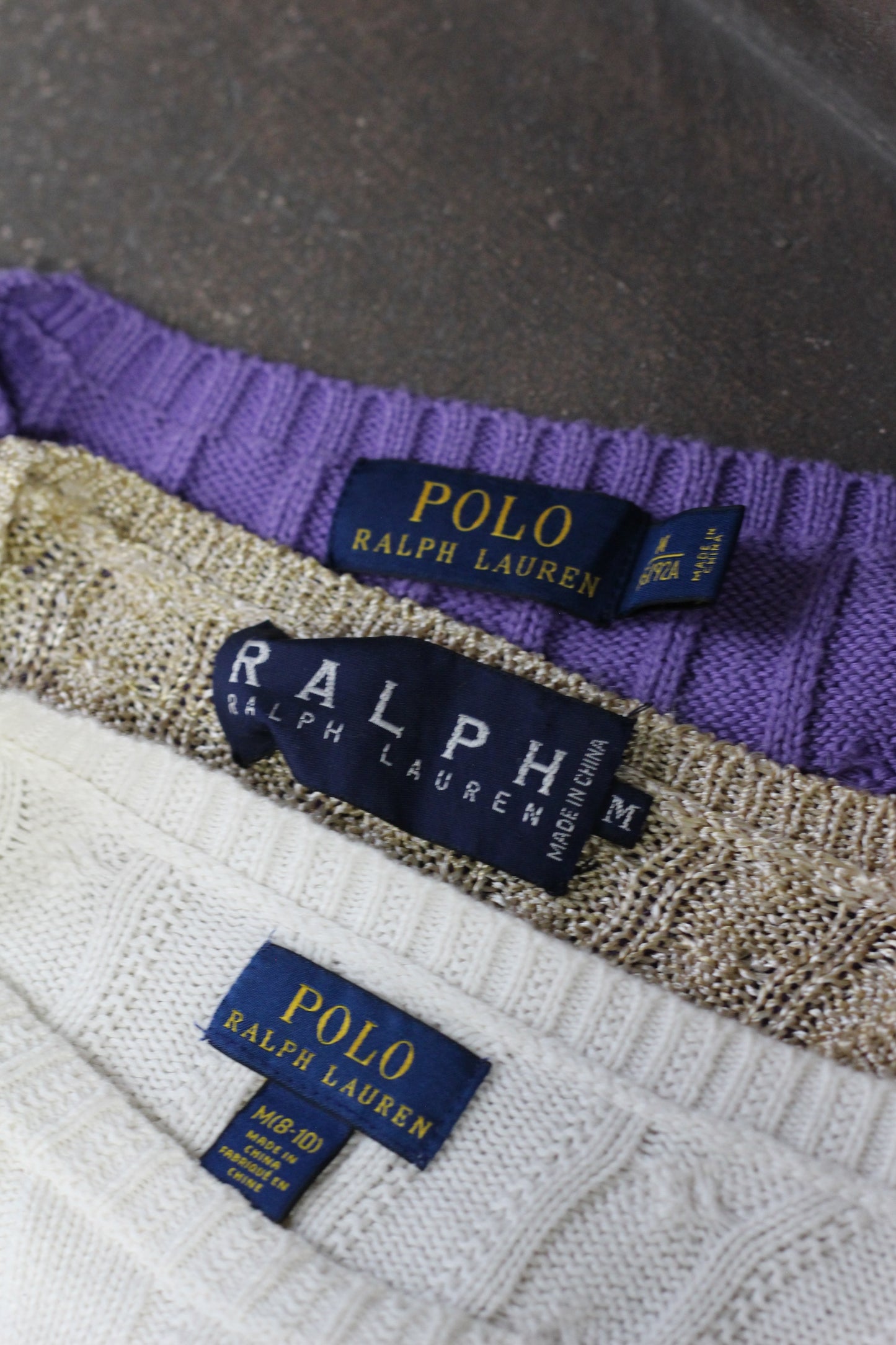Ralph Lauren Cable Cotton Knit Sweater x3点
