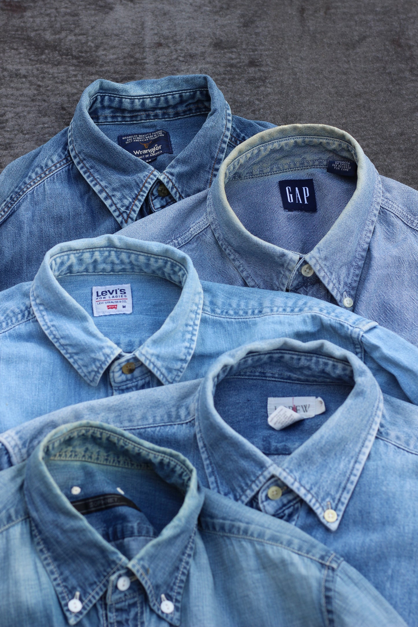 Men's Branded Denim Shirts x5点