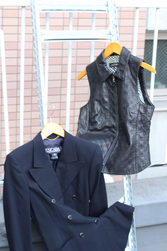 Women's Escada Leather Vests & Jackets x2点