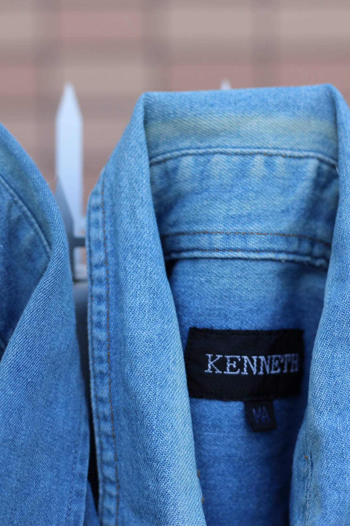 Men's Light Blue Denim Shirt x4点