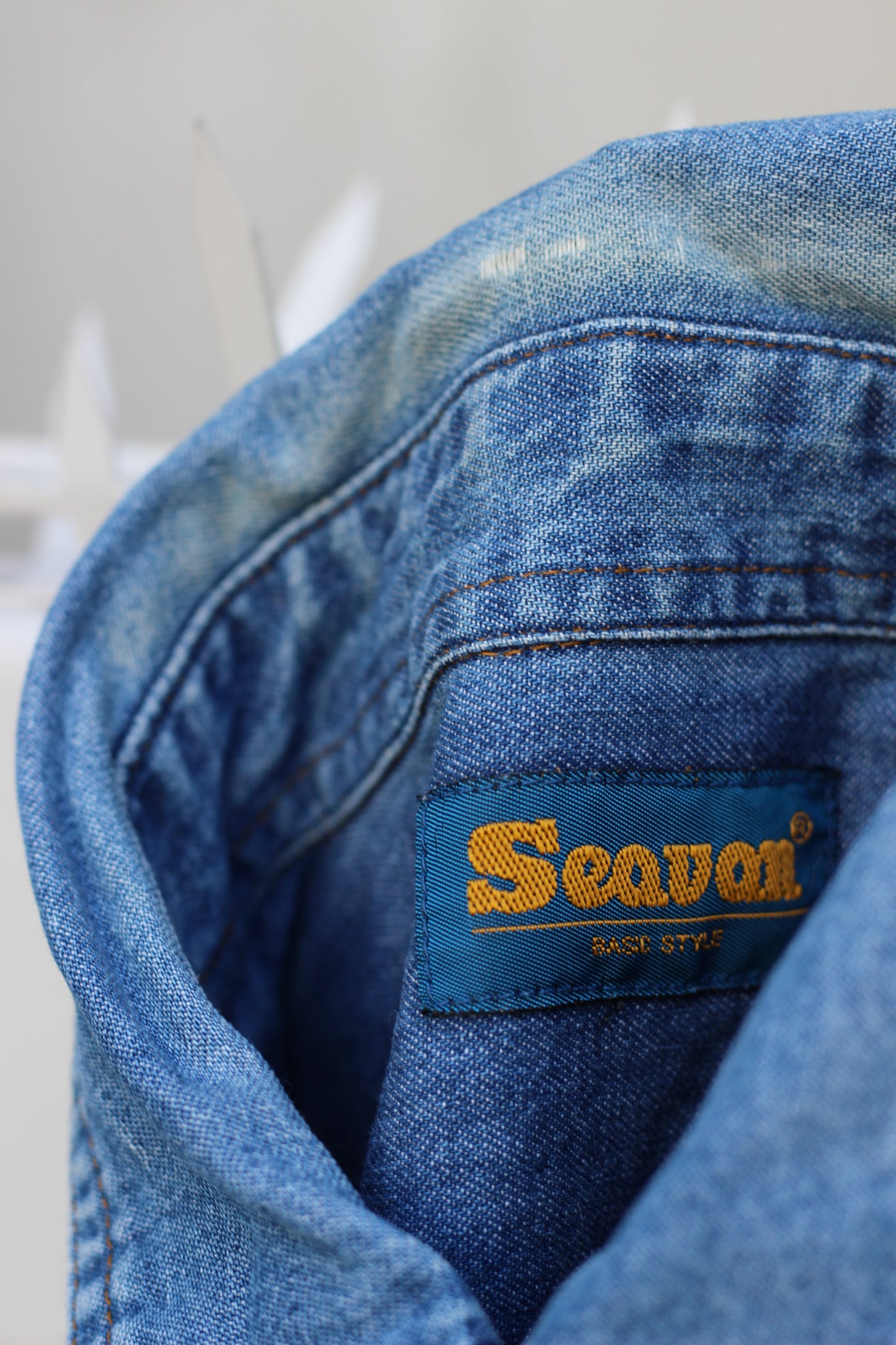 Men's Light Blue Denim Shirt x4点