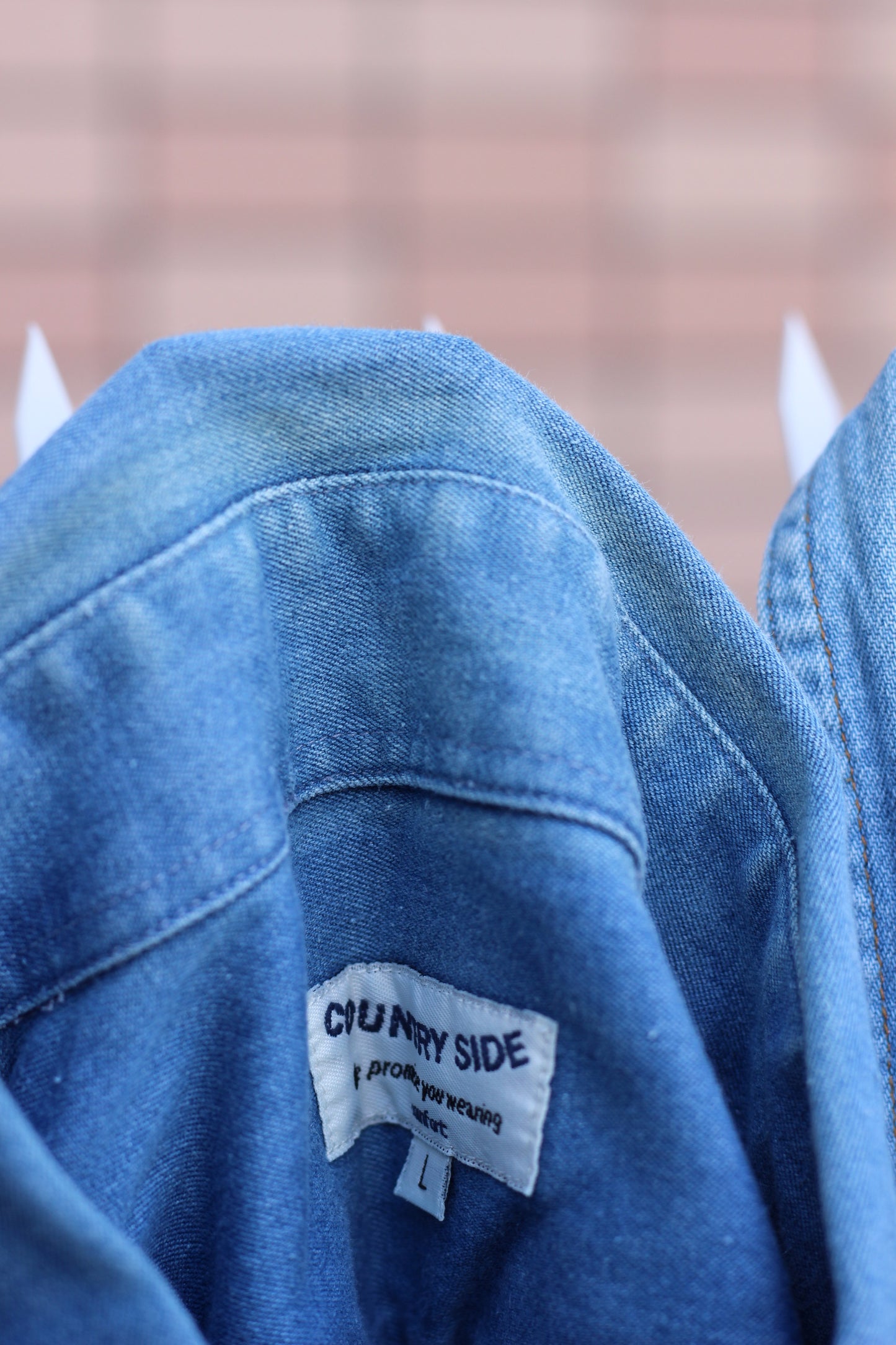 Men's Light Blue Denim Shirt x4点