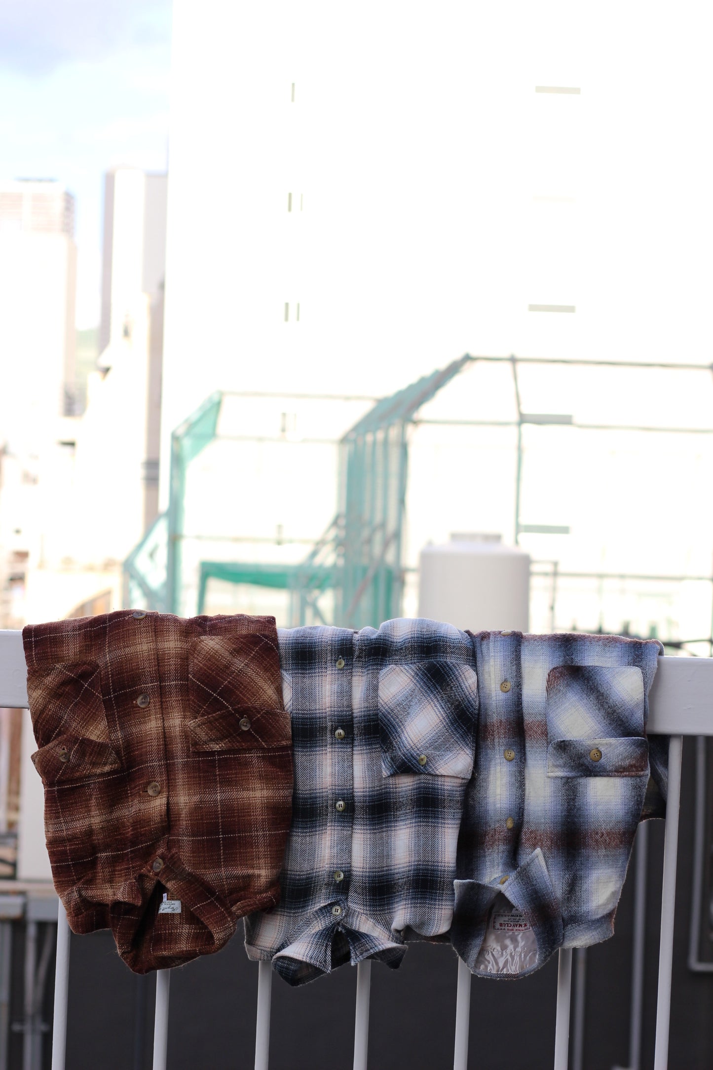 Men's Ombre Check Shirt x3点