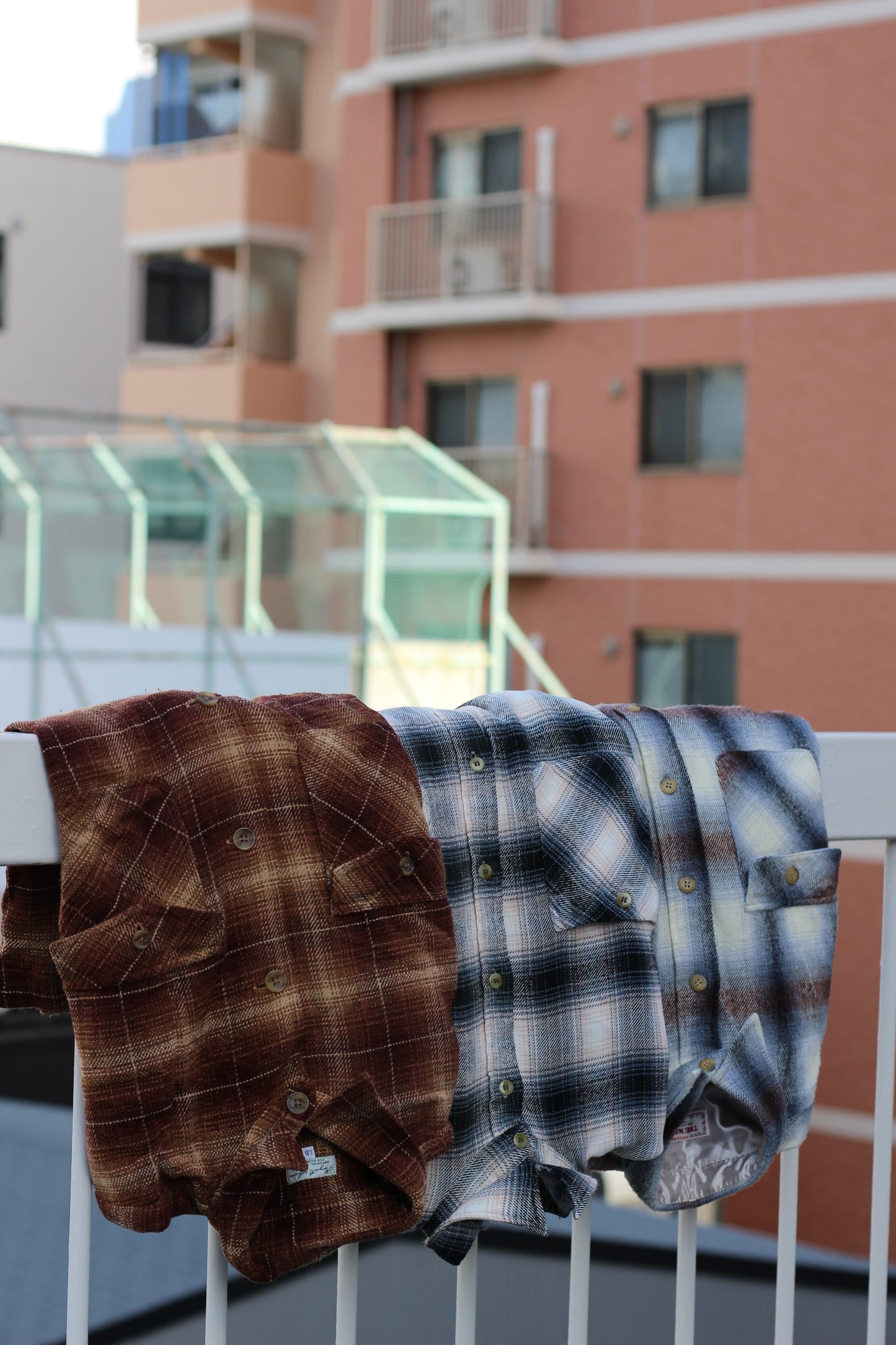 Men's Ombre Check Shirt x3点