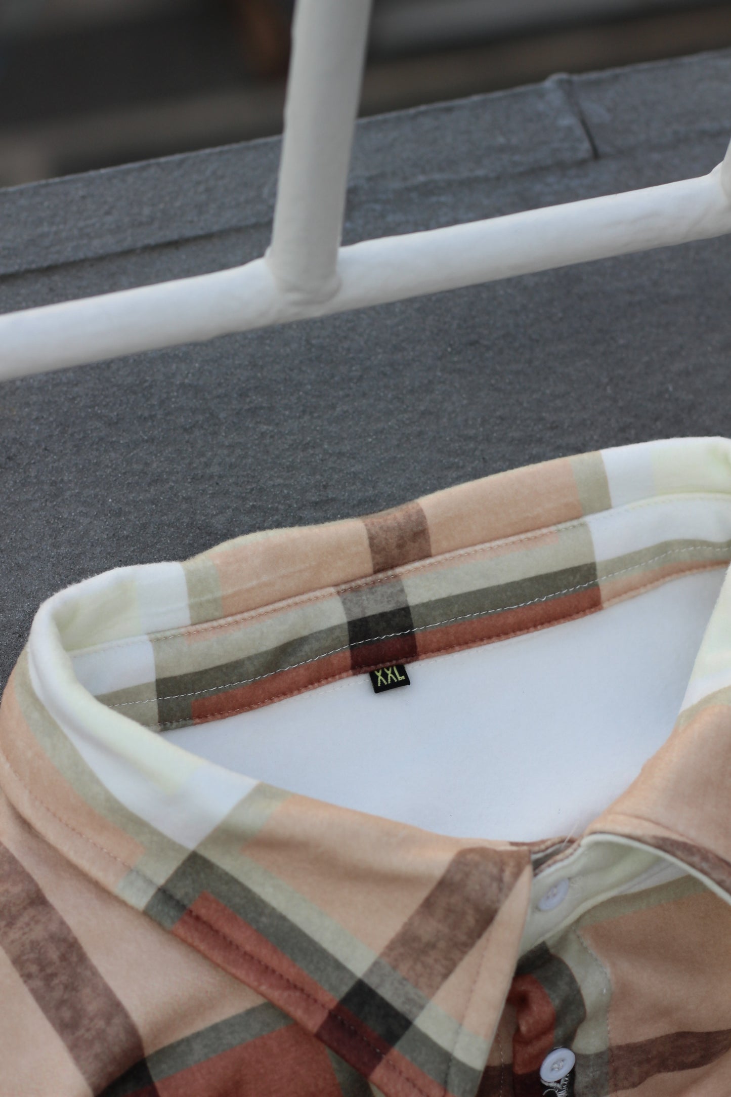 Men's Oversized Design Check Shirt x2点