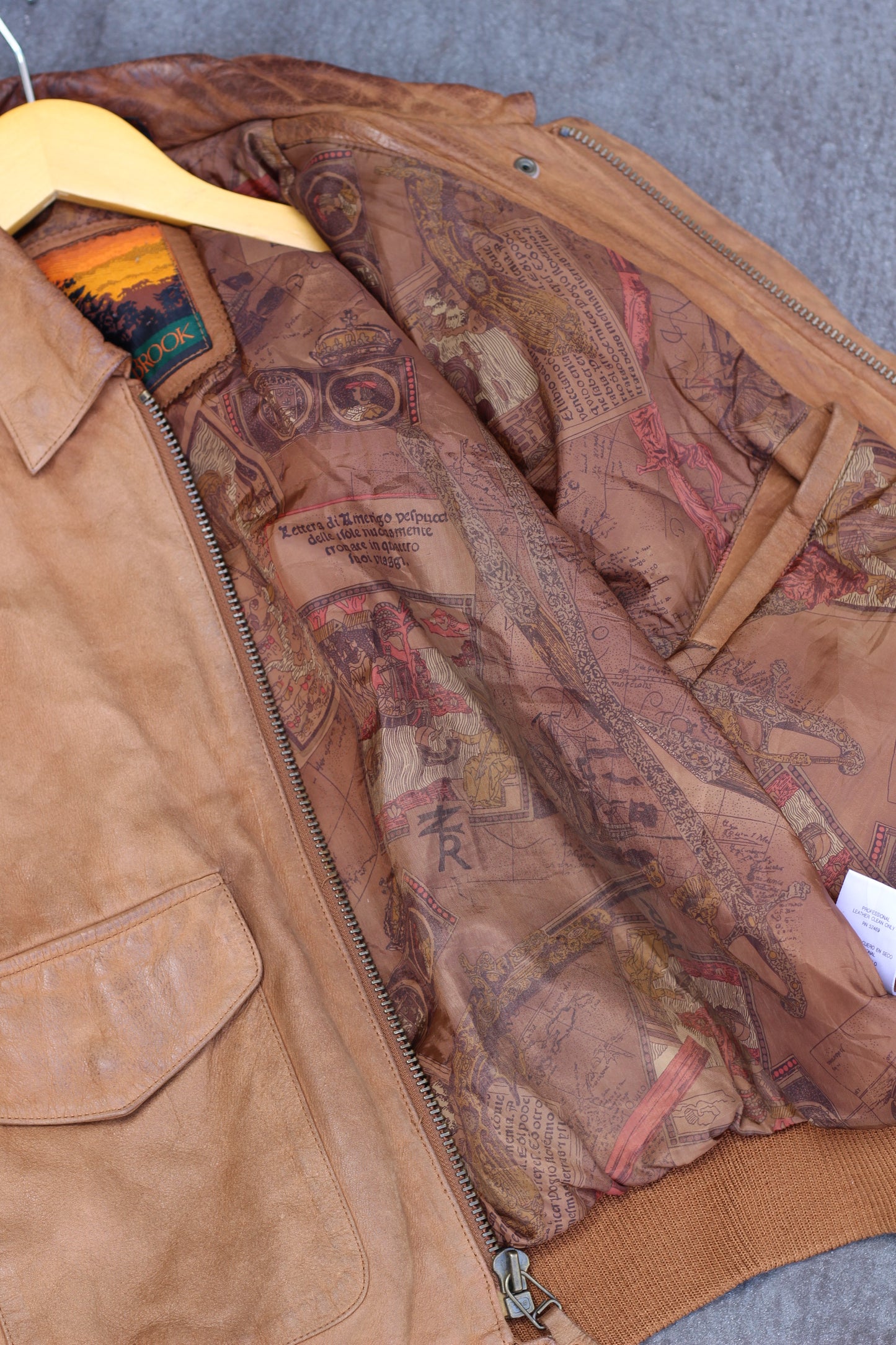 Men's Vintage Blouson Short Leather Jacket x2点