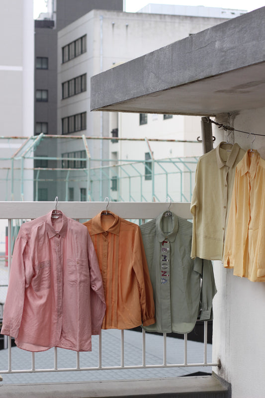 Vintage Pale Collar Long Sleeve Blouse x8点