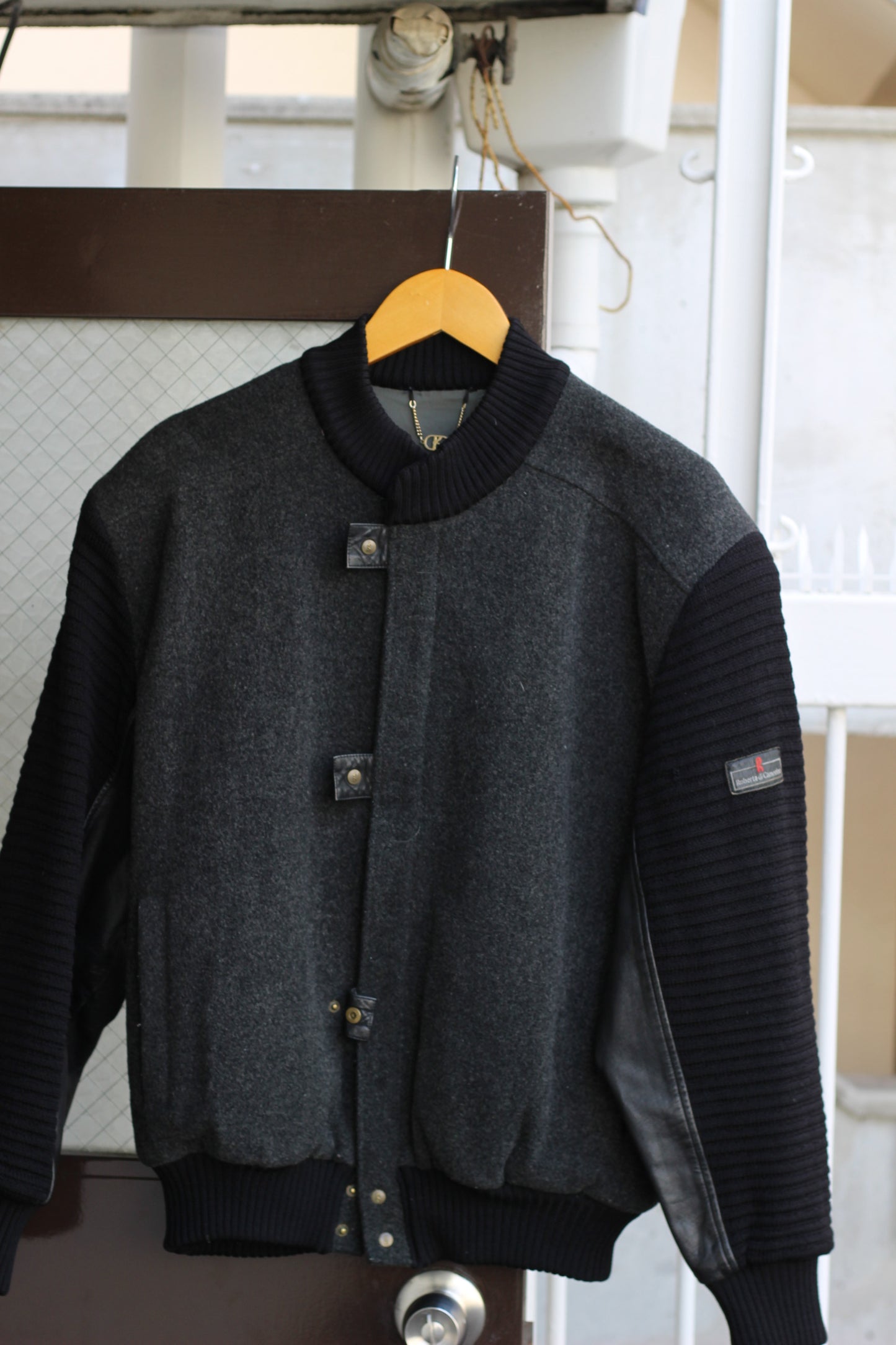 Men's leather Stadium Jacket x3点