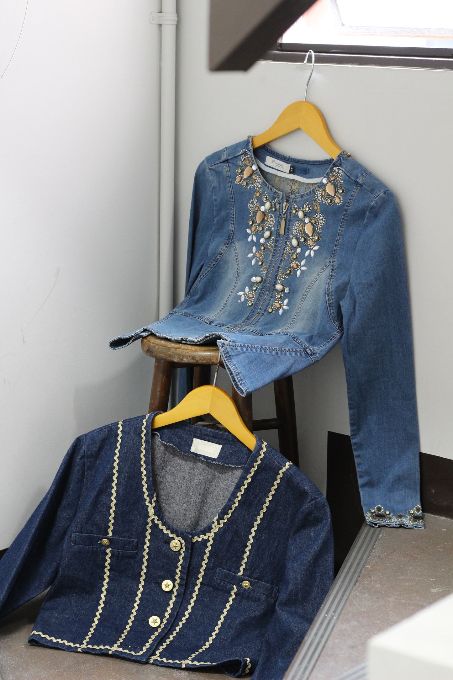 Vintage Design Denim Jacket x2点