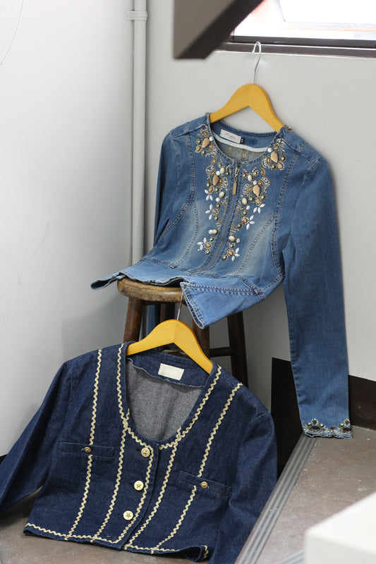 Vintage Design Denim Jacket x2点