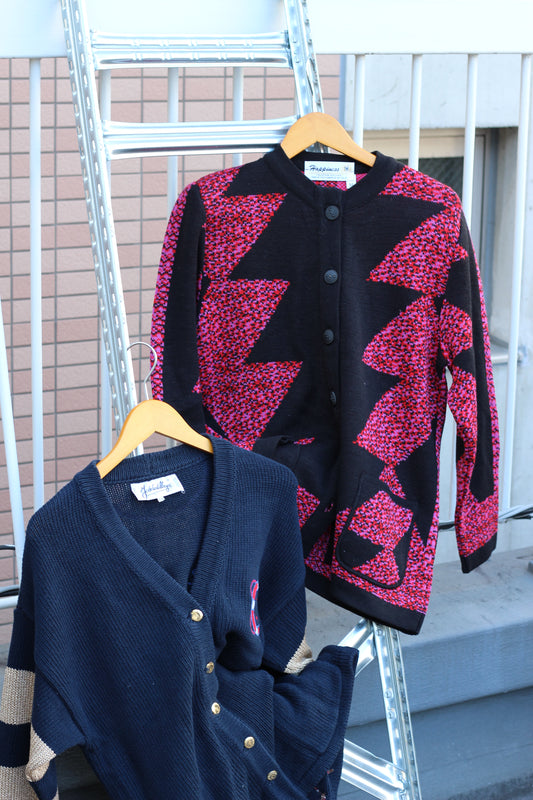 Women's Vintage Made In Italy Design Cardigan x3点