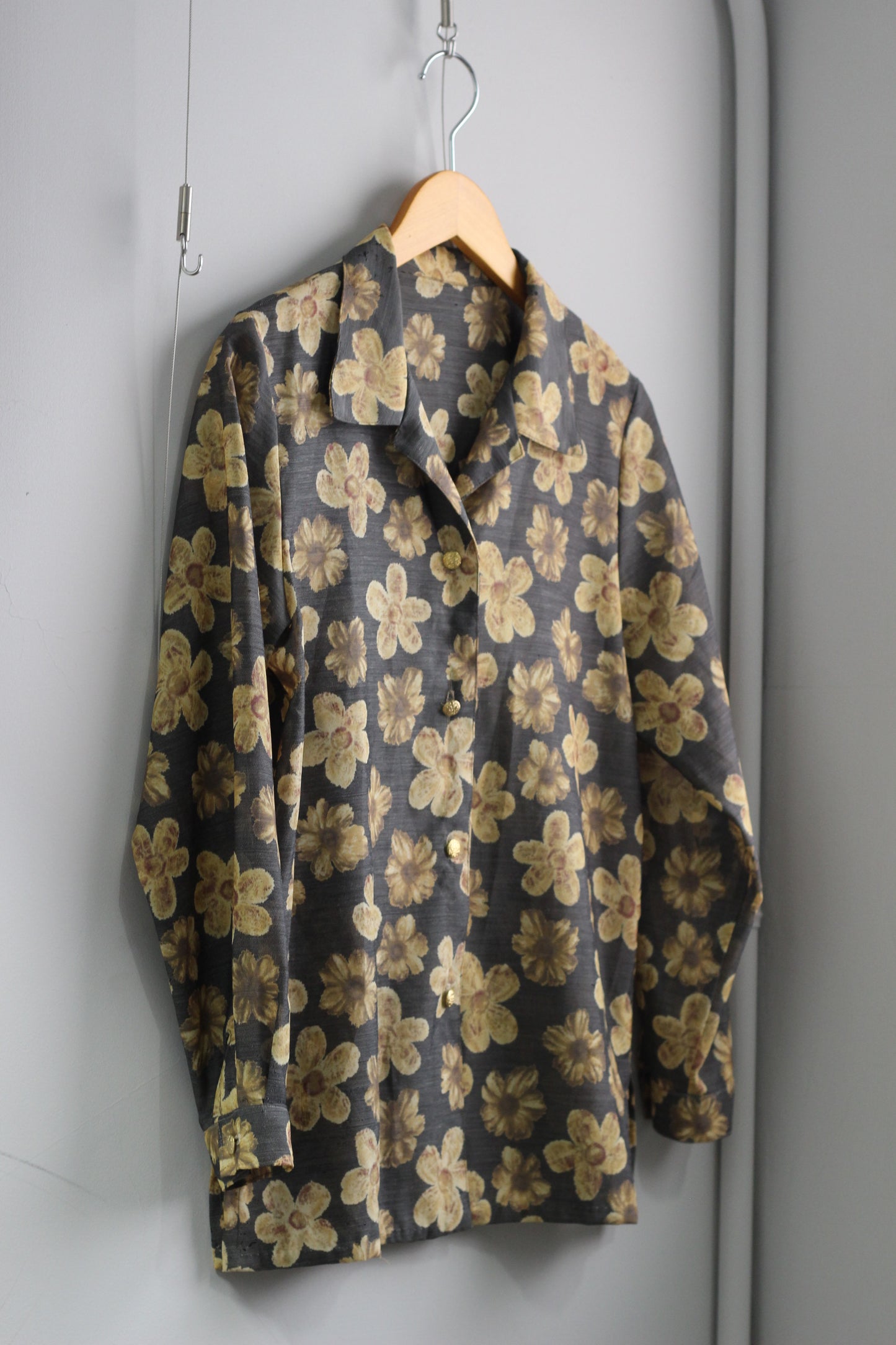 Vintage Flower Long Sleeve Blouse x4点