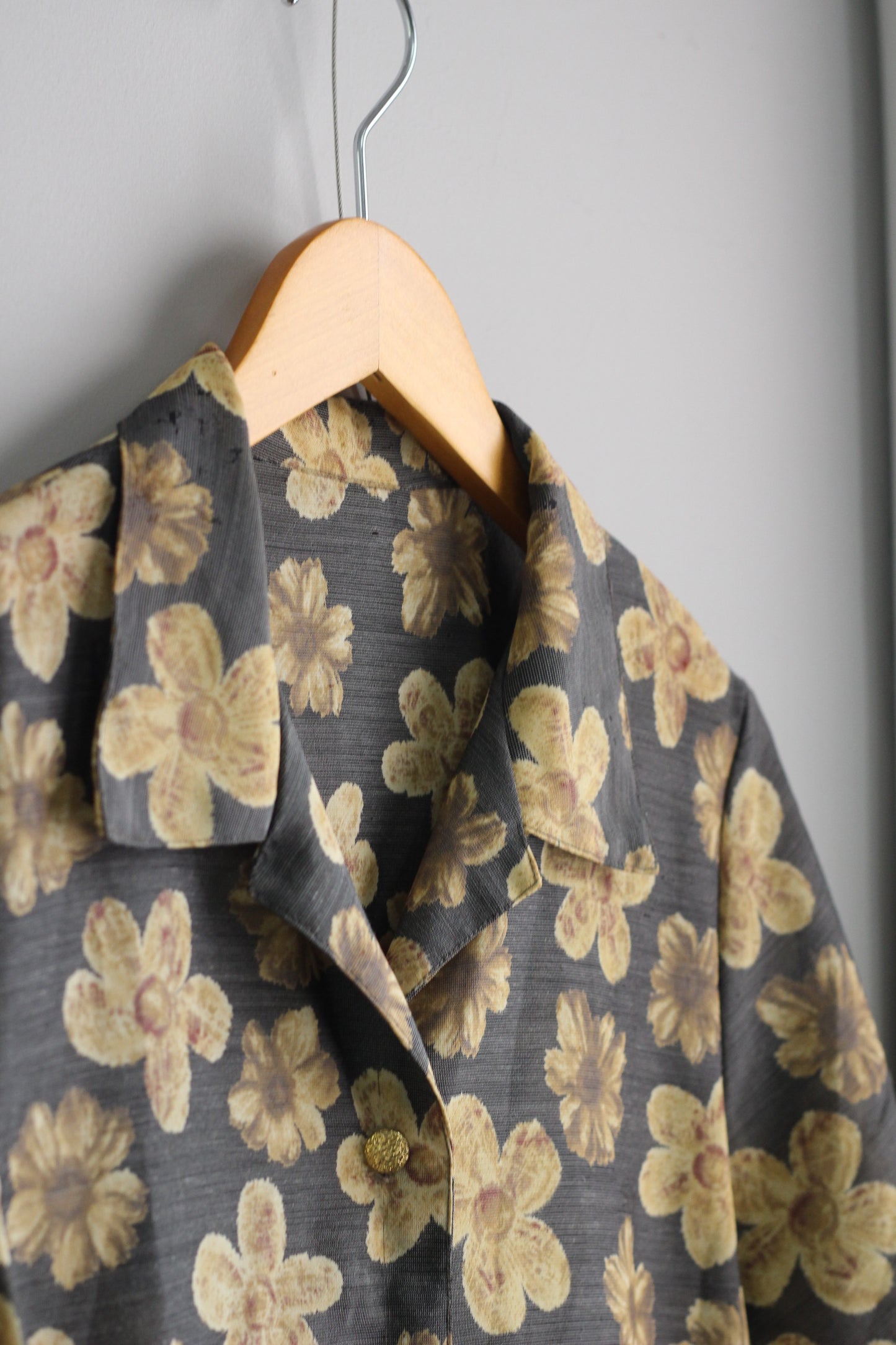 Vintage Flower Long Sleeve Blouse x4点