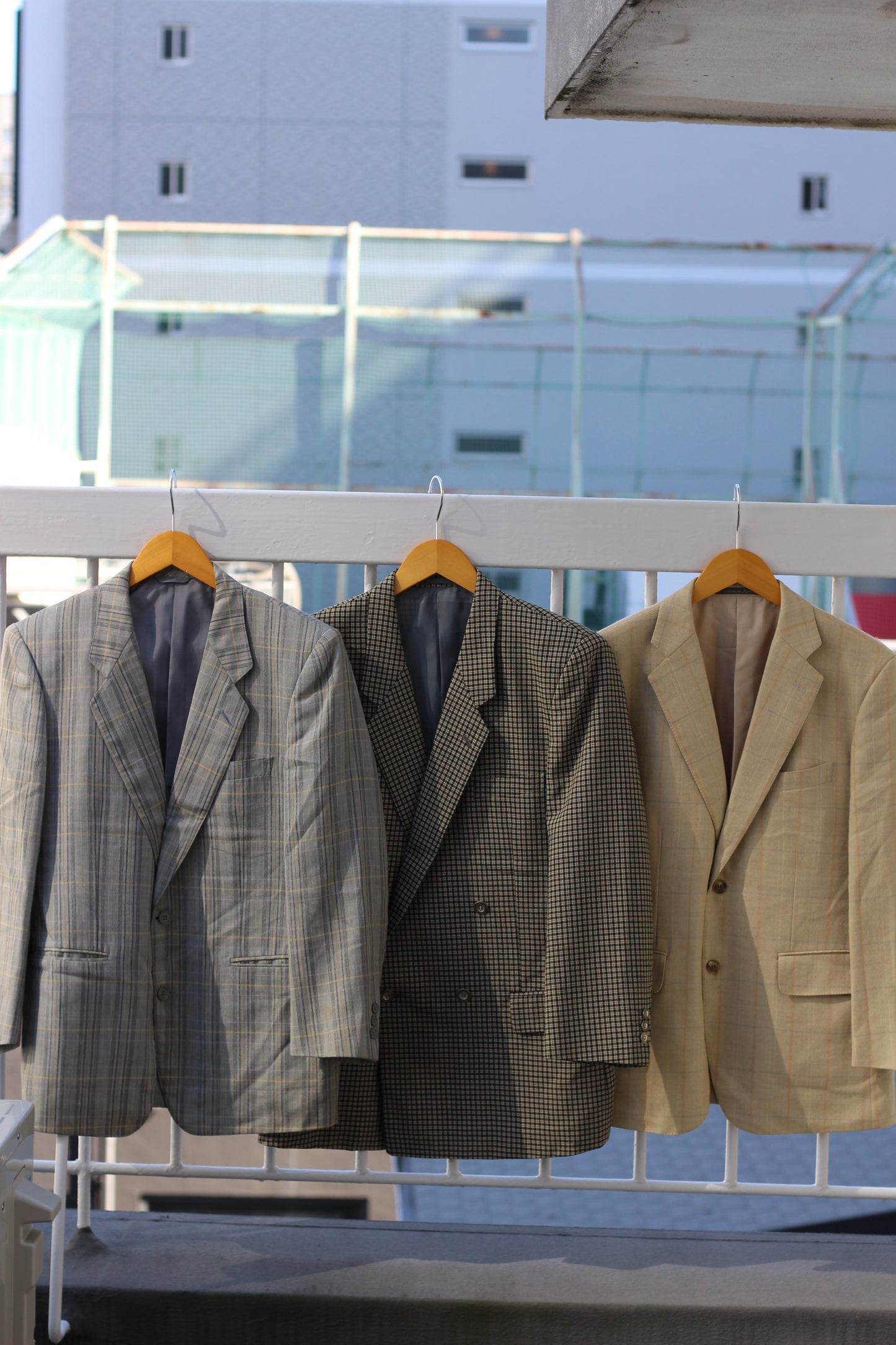 Men's High grade wool check tailored jacket x10点