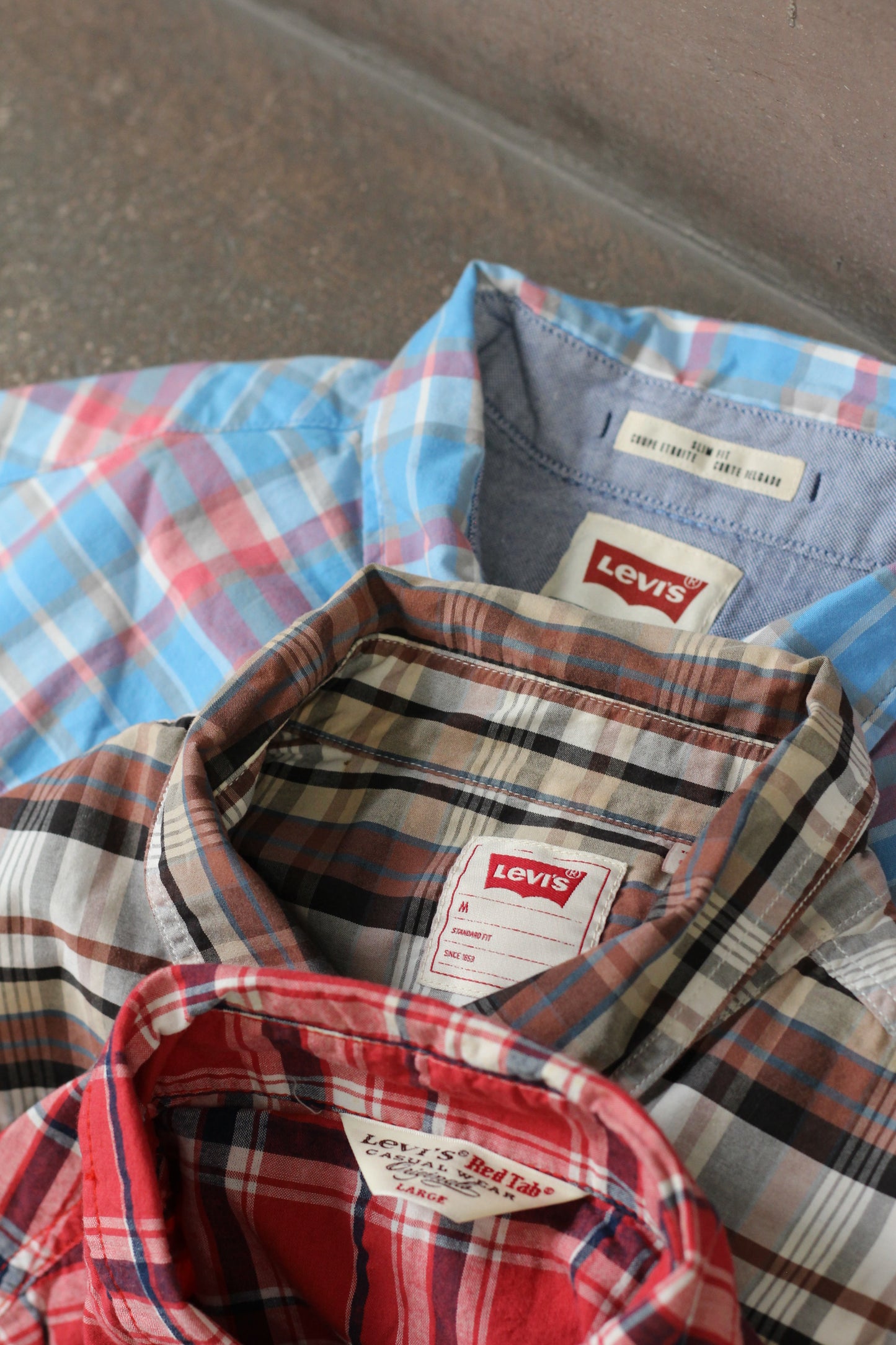 Levi's Check Short Sleeve Western Shirt x3点
