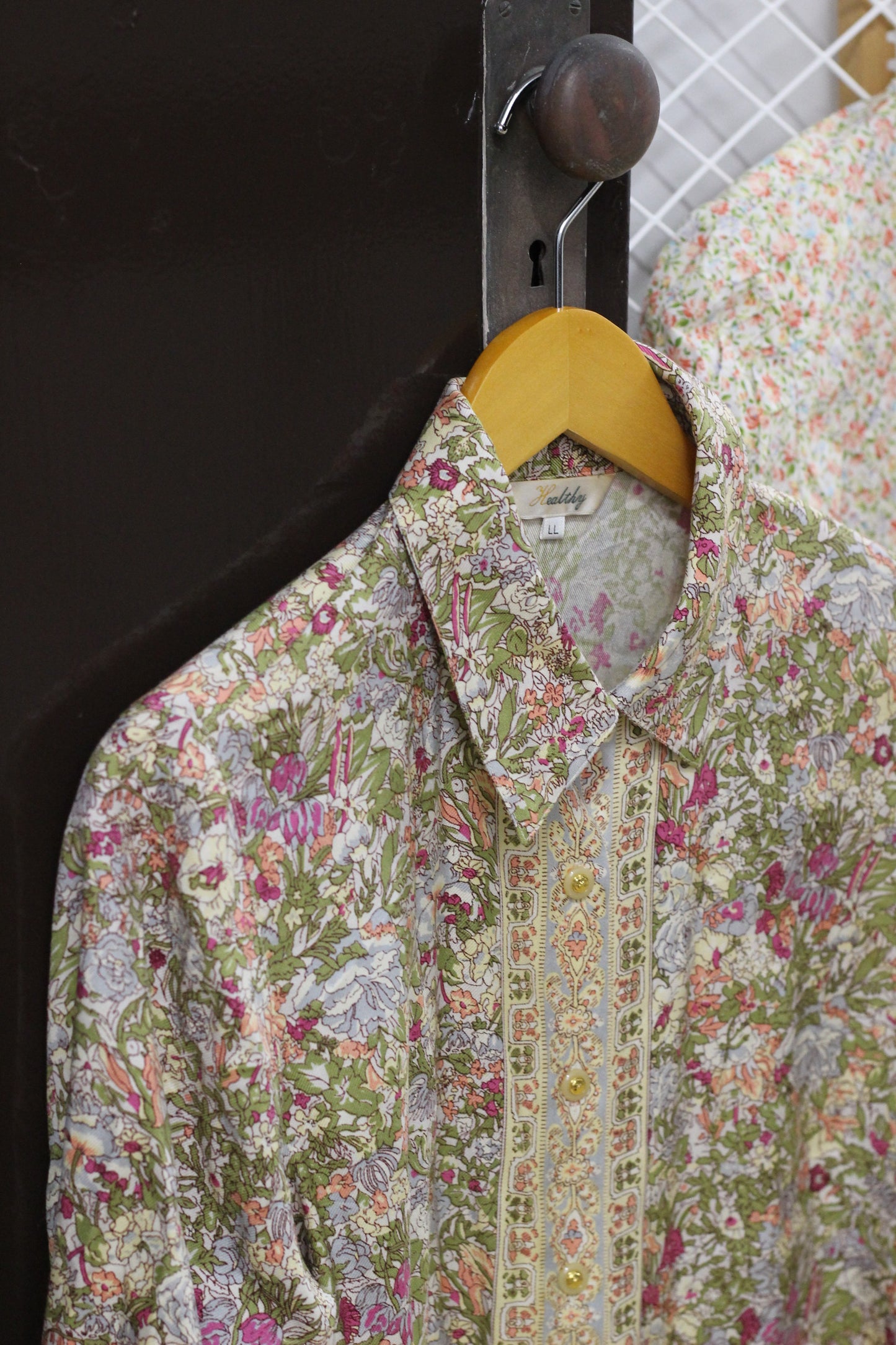 Vintage Floral Design Long Sleeve Blouse x2点