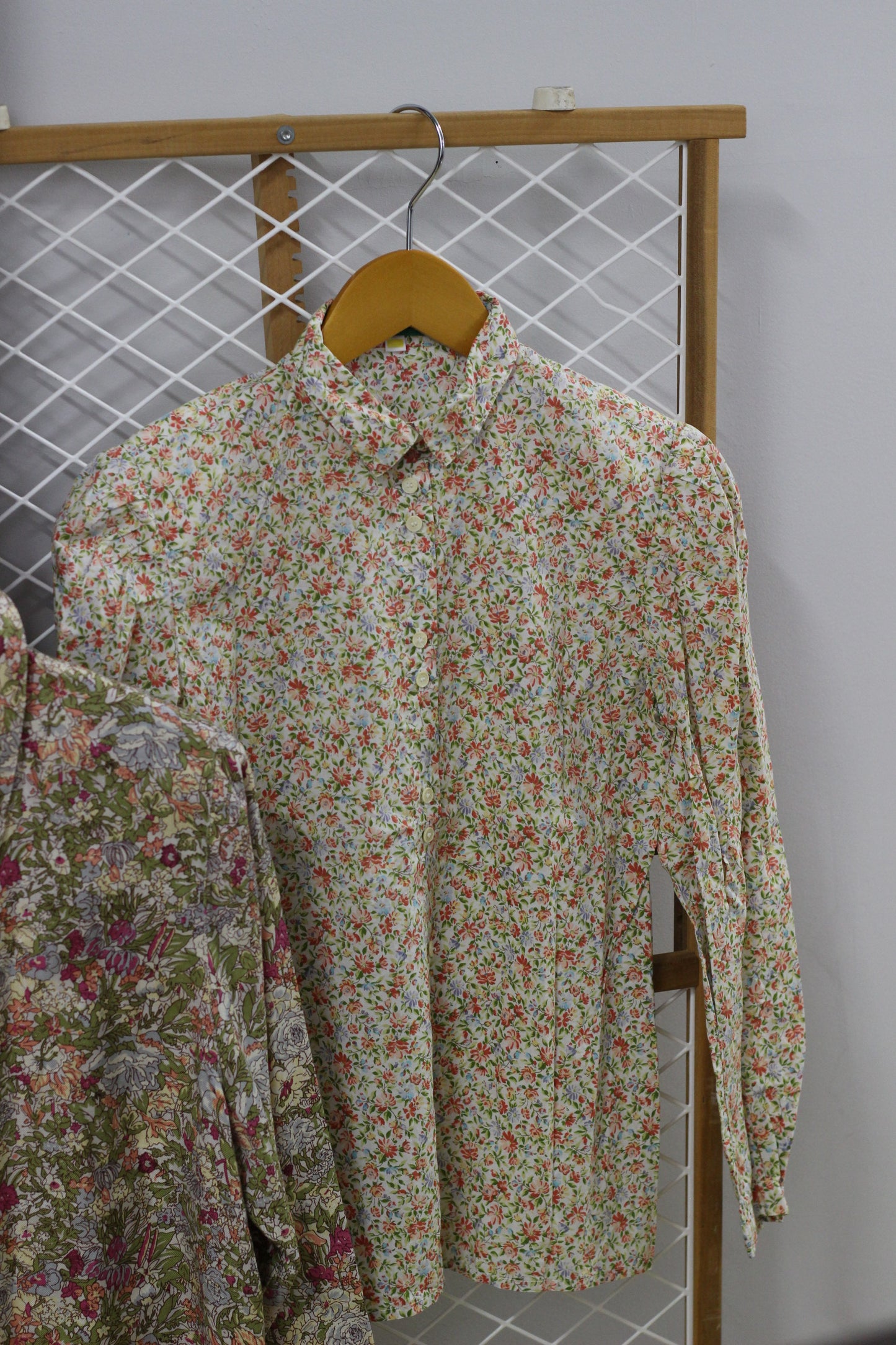 Vintage Floral Design Long Sleeve Blouse x2点