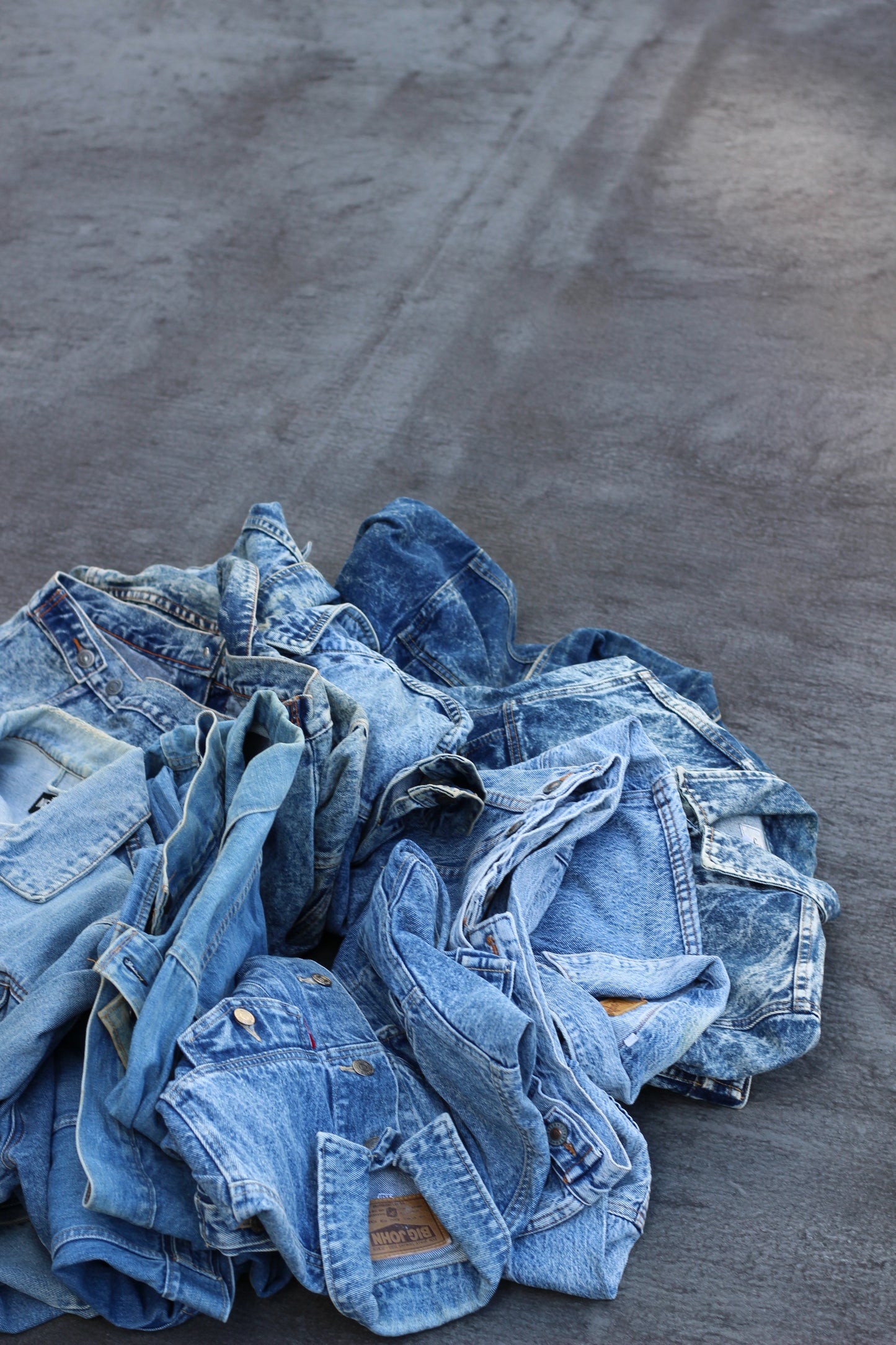 Right blue denim jacket x9点