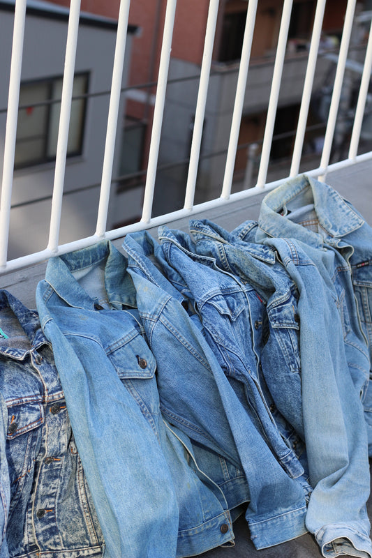 Right blue denim jacket x9点