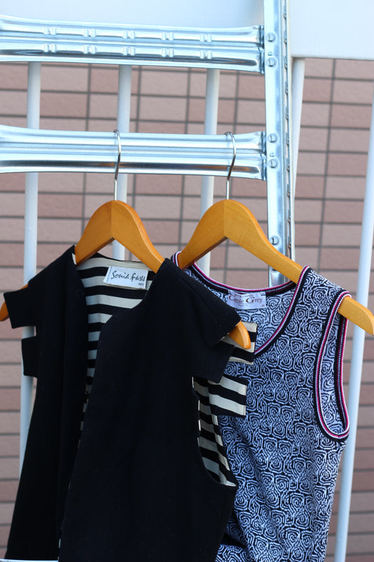 Women's Vintage Made In France Design Vest x2点