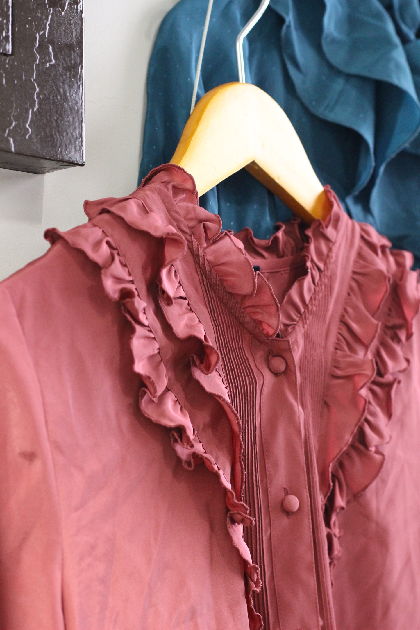 Vintage Retro Color Long Sleeve Blouse x3点