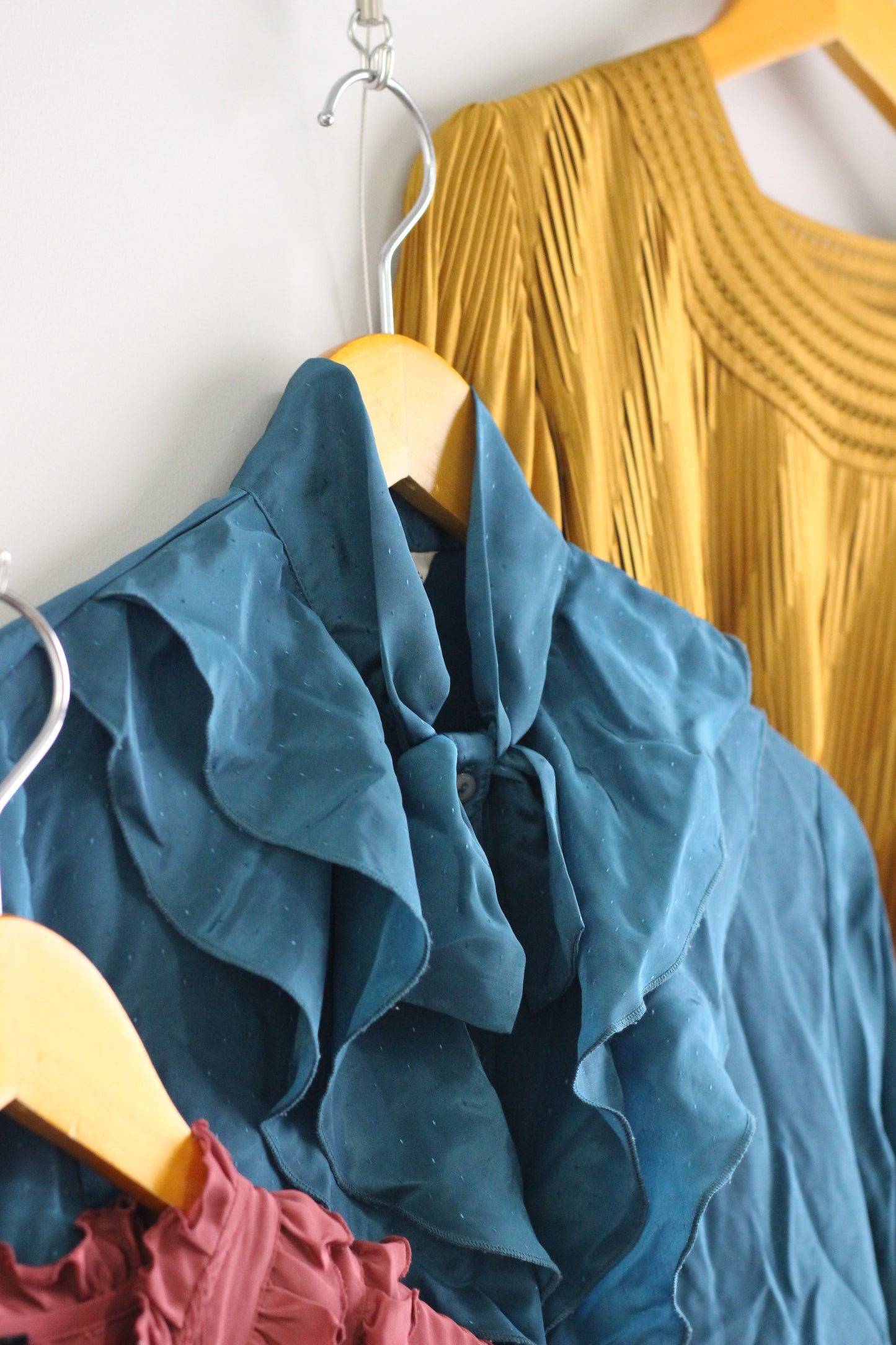 Vintage Retro Color Long Sleeve Blouse x3点