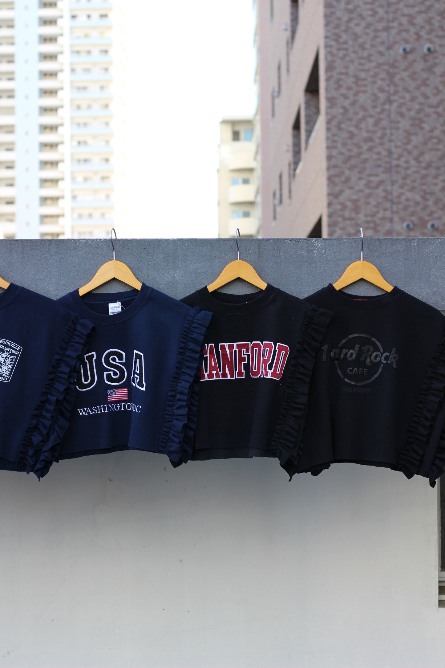 Remake frill sweat shirt x9点
