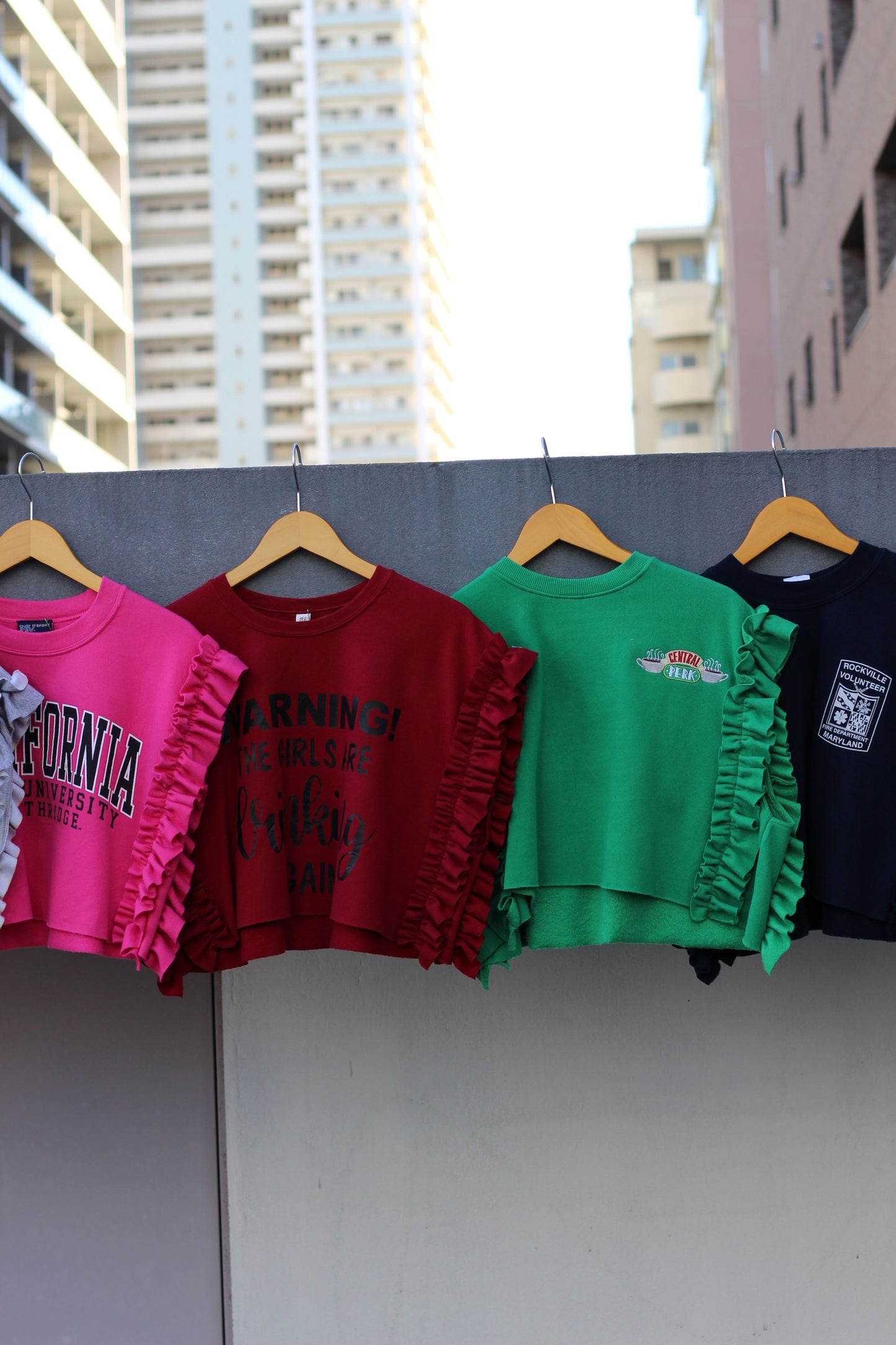 Remake frill sweat shirt x9点