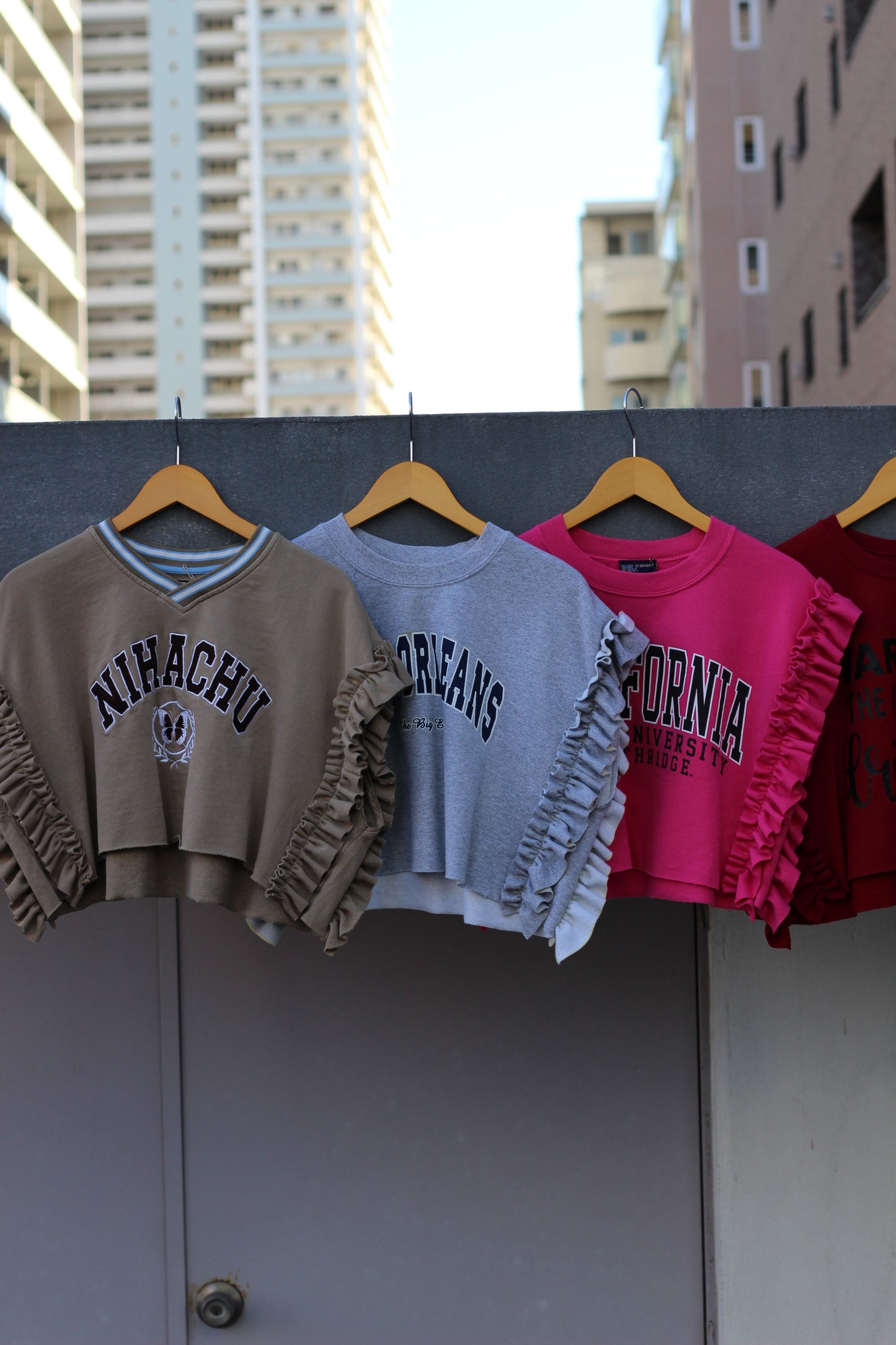 Remake frill sweat shirt x9点