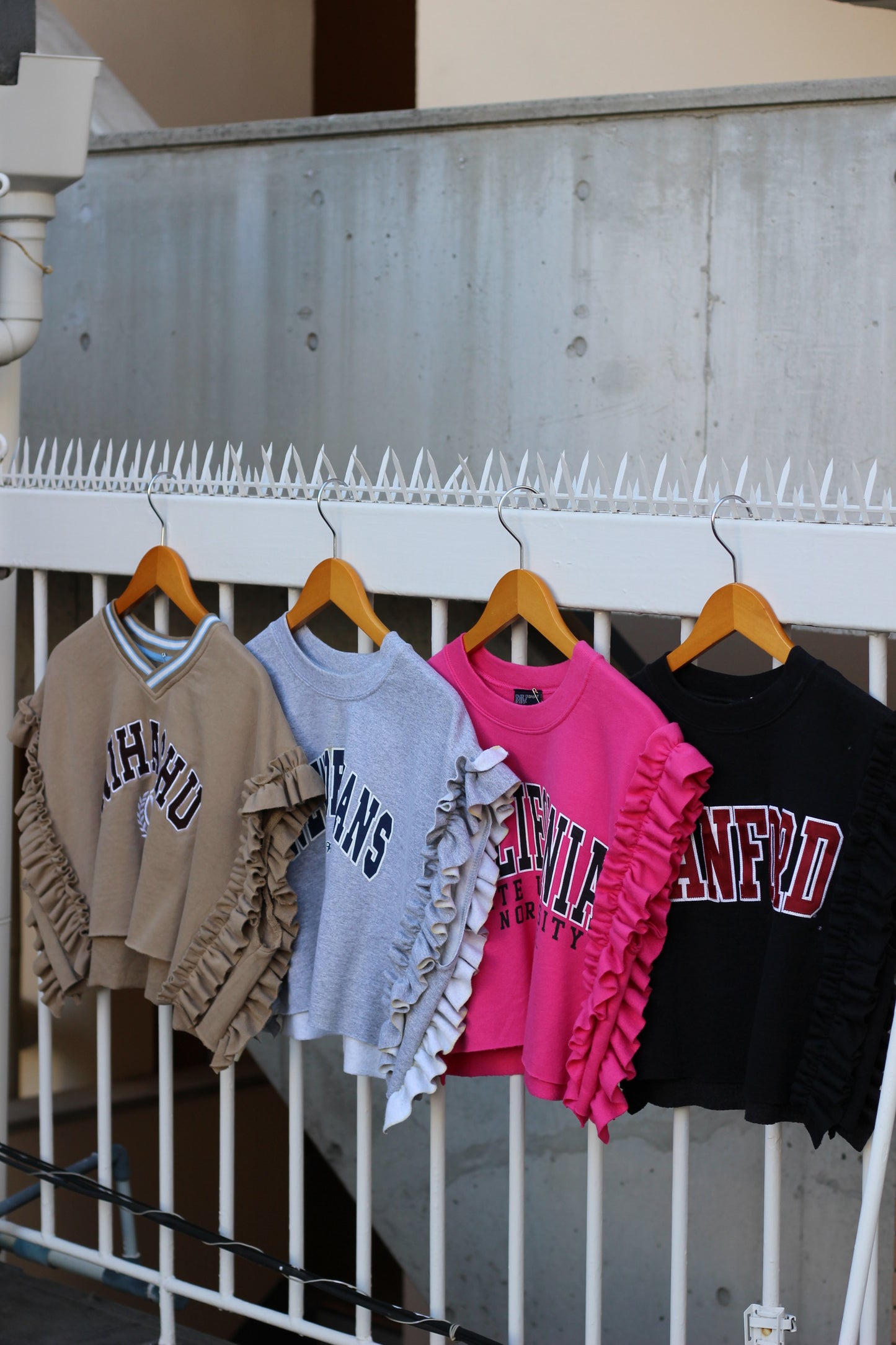 Remake frill sweat shirt x9点