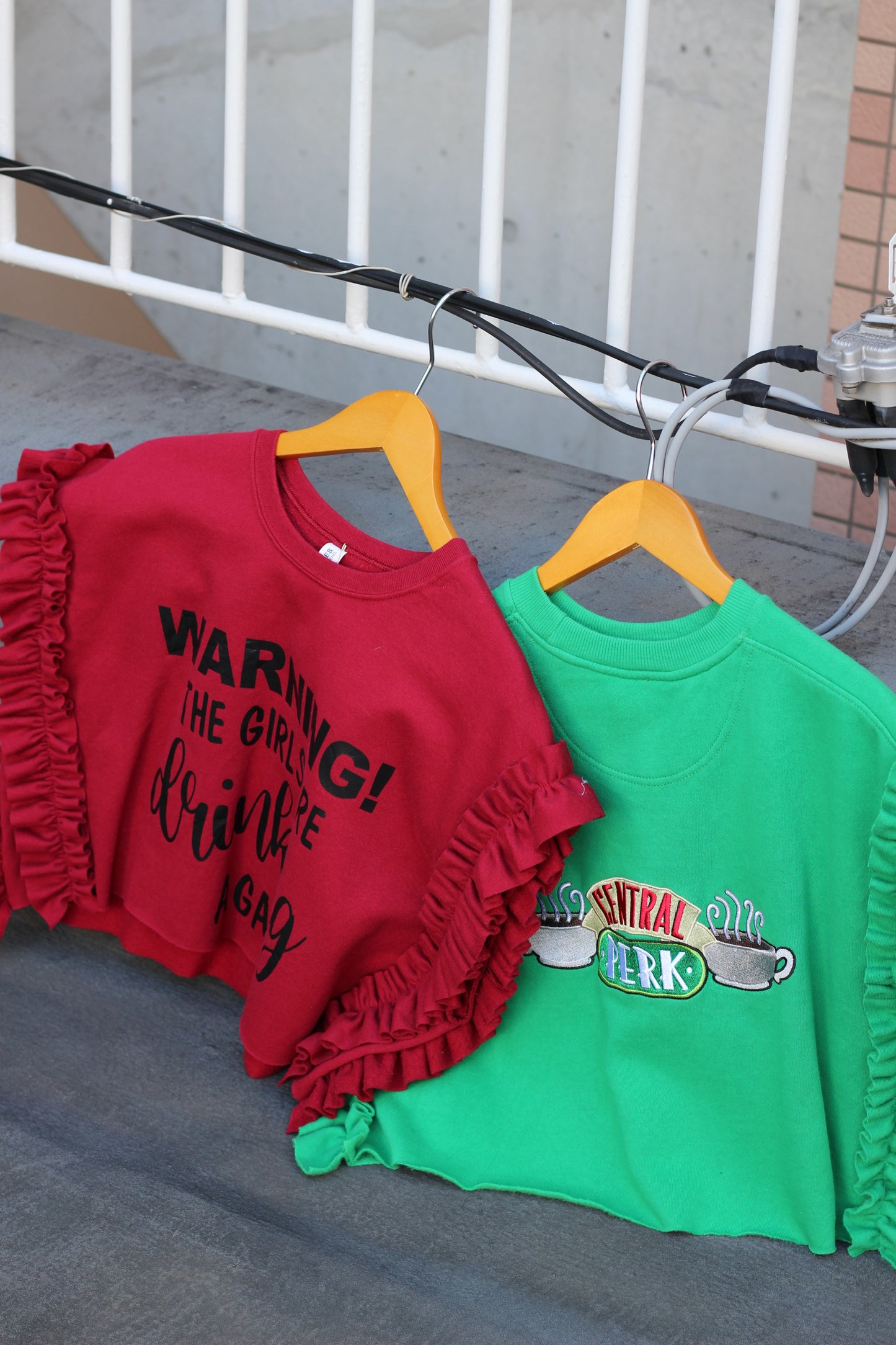Remake frill sweat shirt x9点