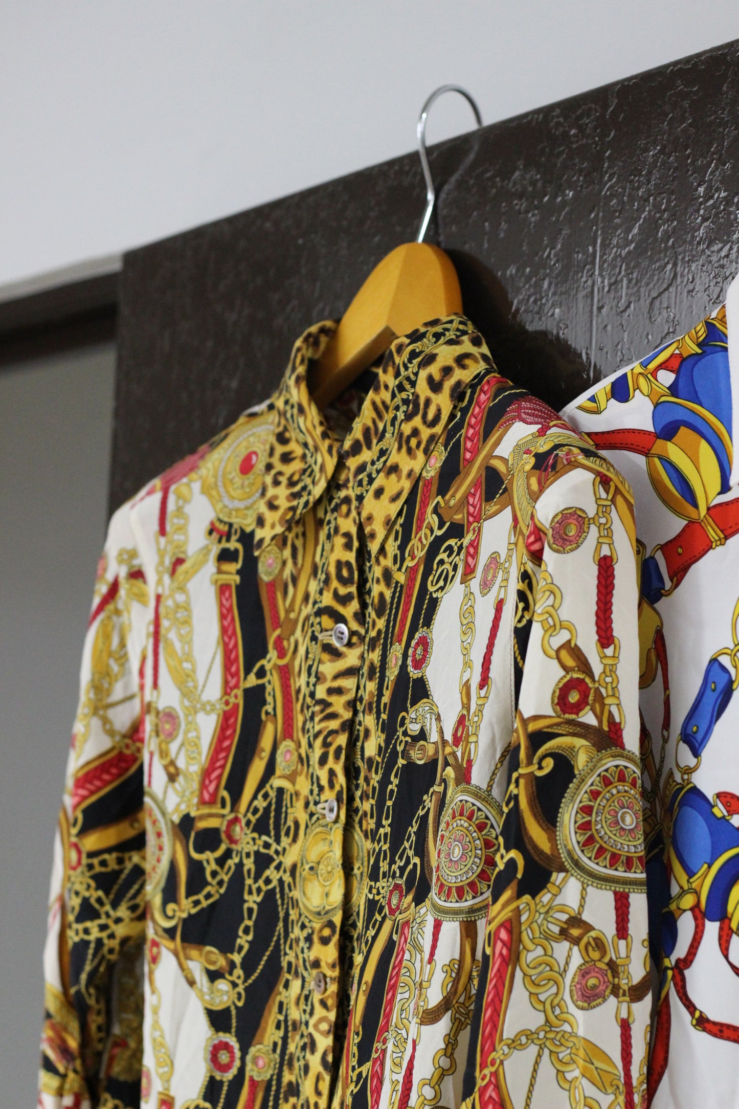 Vintage Chain Print Long Sleeve Blouse x5点
