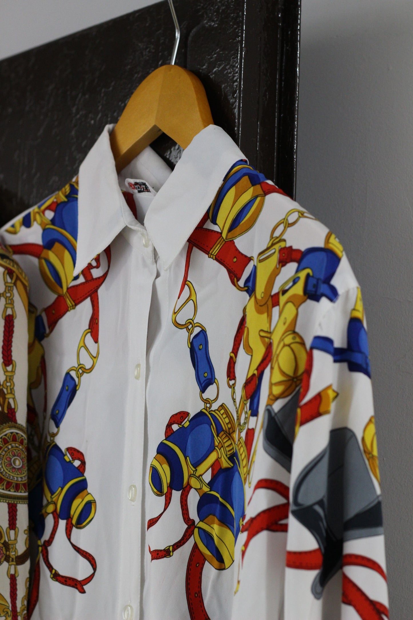 Vintage Chain Print Long Sleeve Blouse x5点